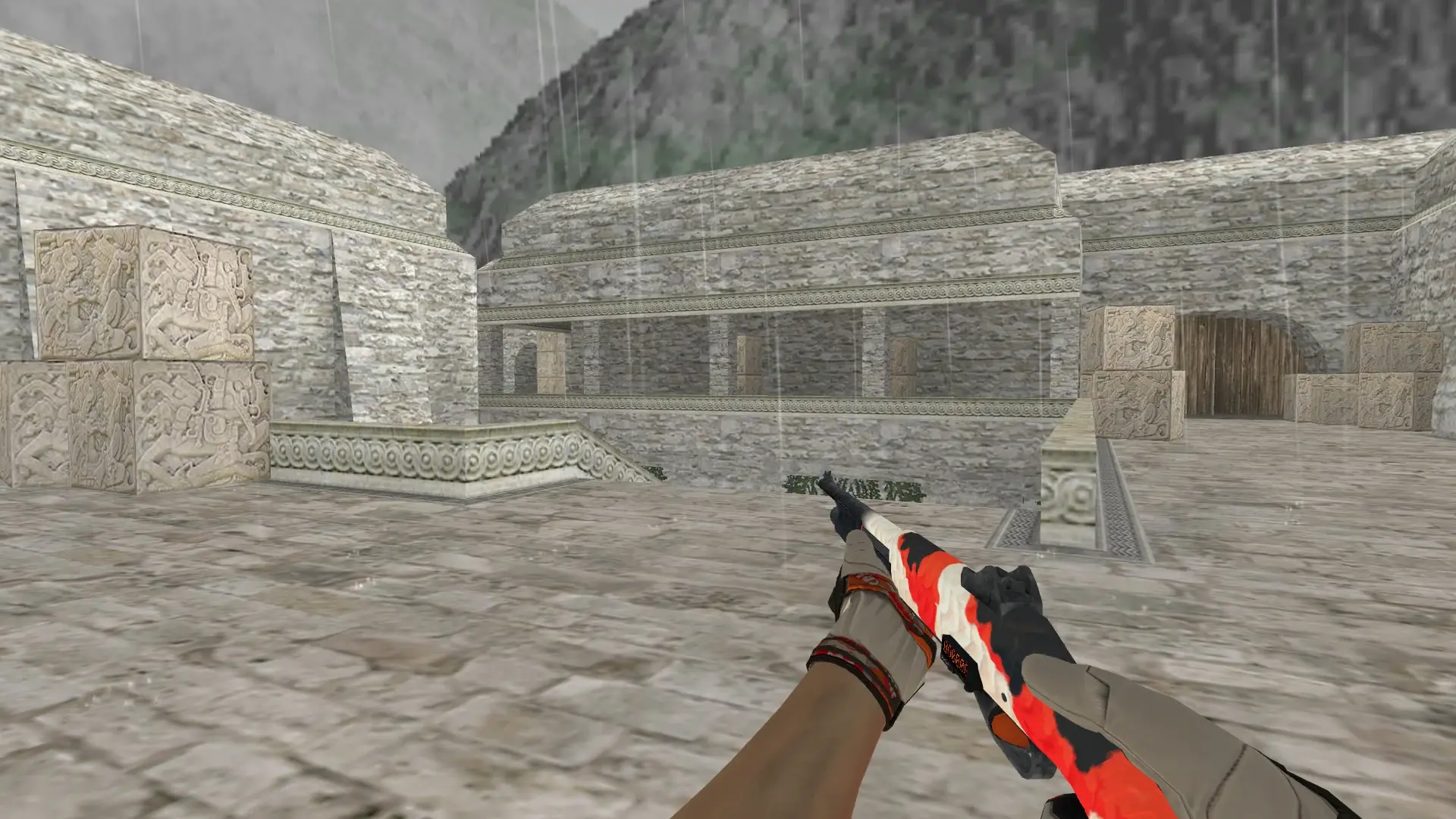 M3 — Moto Gloves POW! Pack — de_aztec (first person)