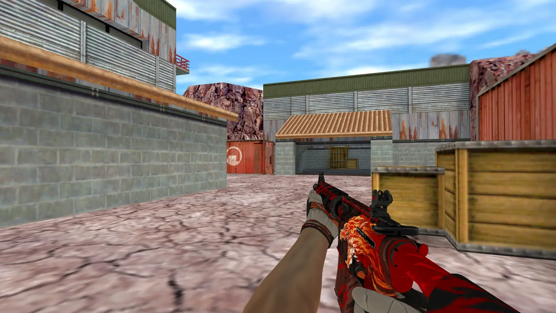 M4A1 — Moto Gloves POW! Pack — de_nuke (first person)