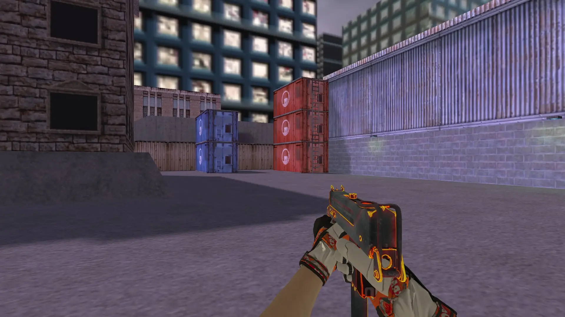 MAC-10 — Moto Gloves POW! Pack — cs_assault (first person)