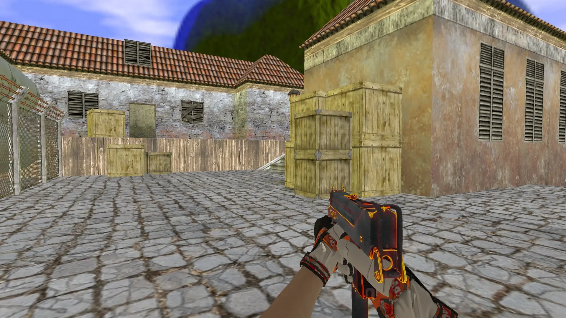 MAC-10 — Moto Gloves POW! Pack — de_inferno (first person)