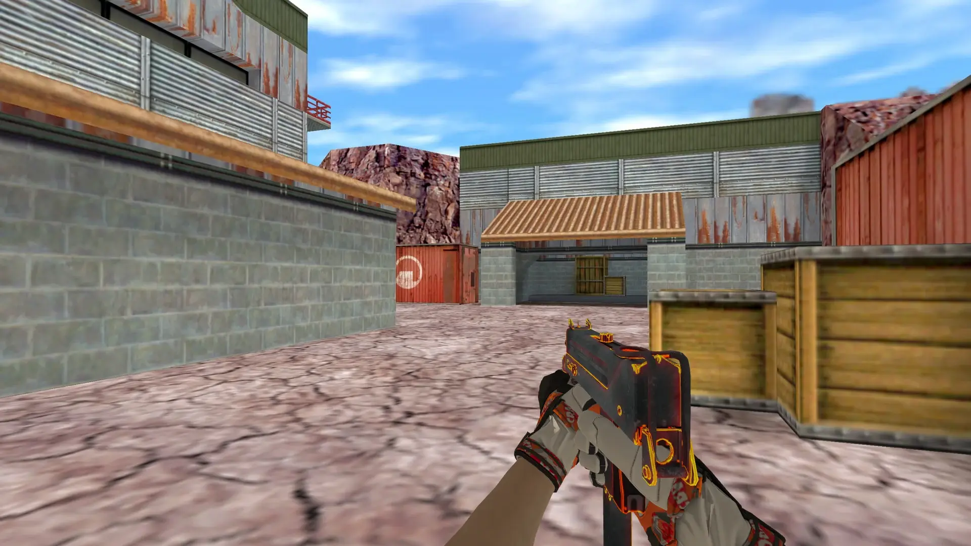 MAC-10 — Moto Gloves POW! Pack — de_nuke (first person)