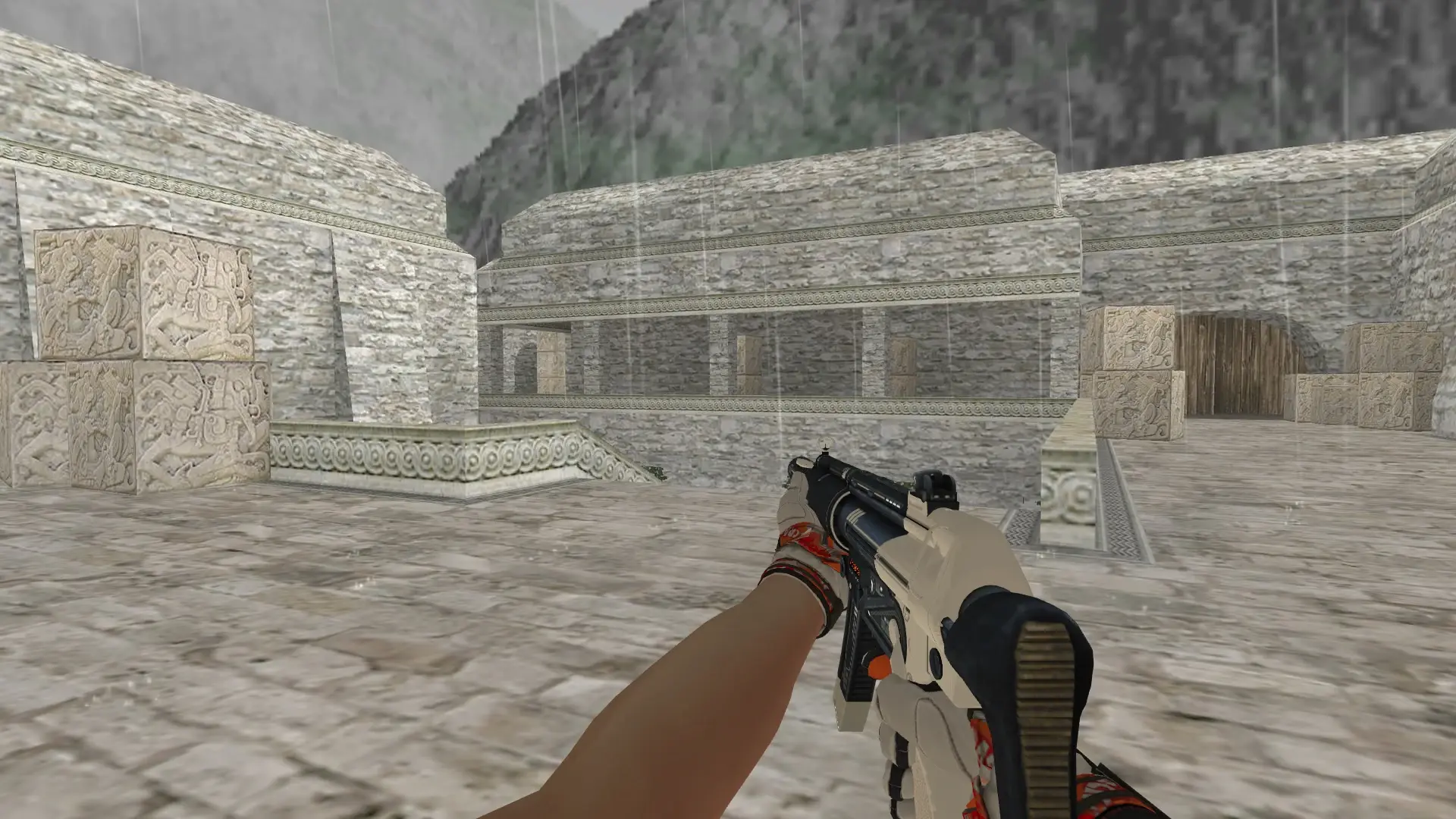 MP5 — Moto Gloves POW! Pack — de_aztec (first person)
