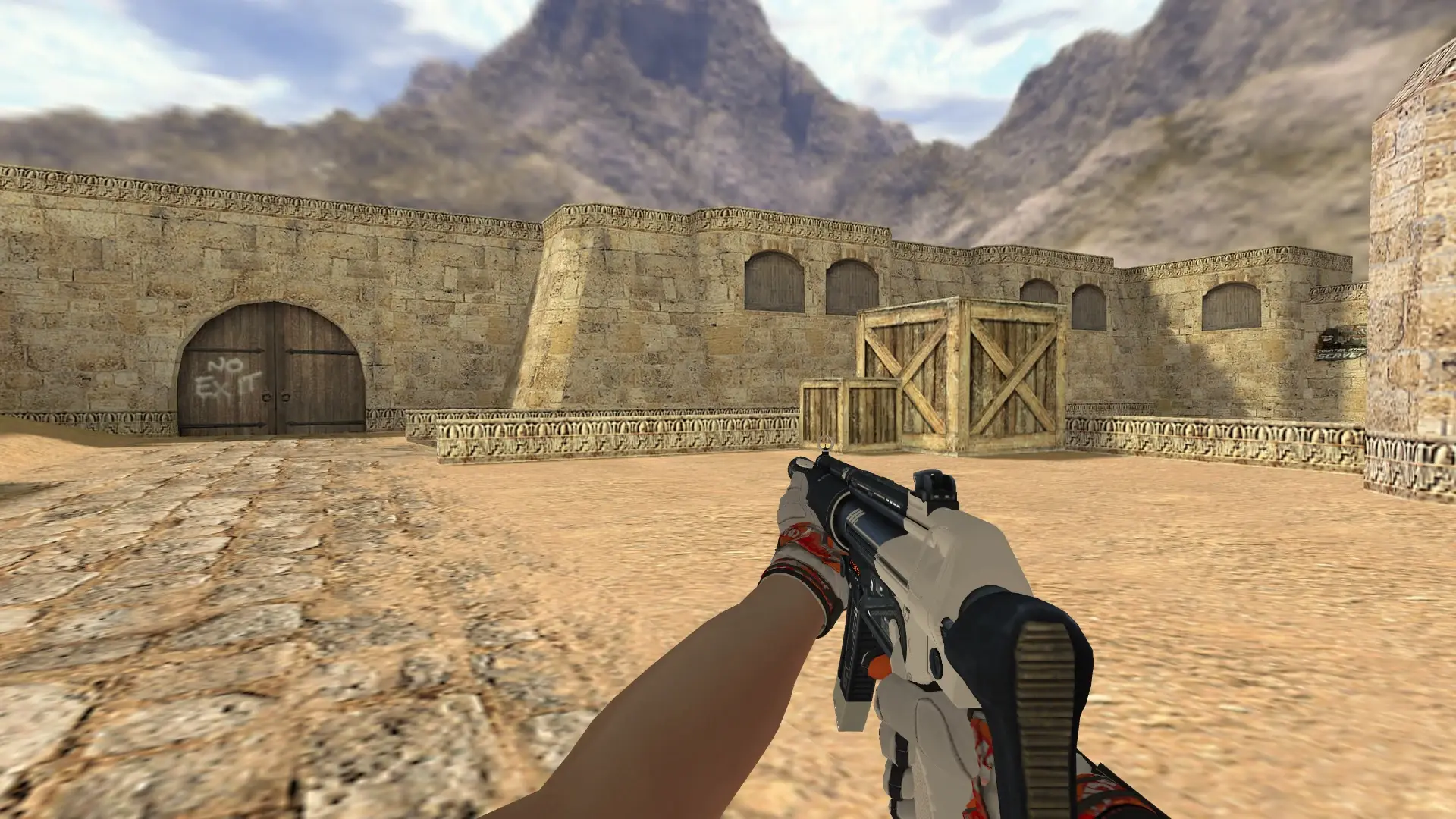 MP5 — Moto Gloves POW! Pack — de_dust2 (first person)