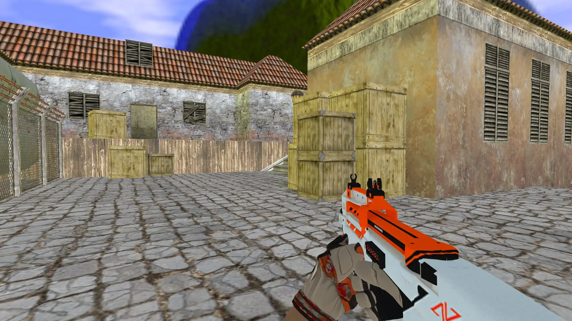 P90 — Moto Gloves POW! Pack — de_inferno (first person)