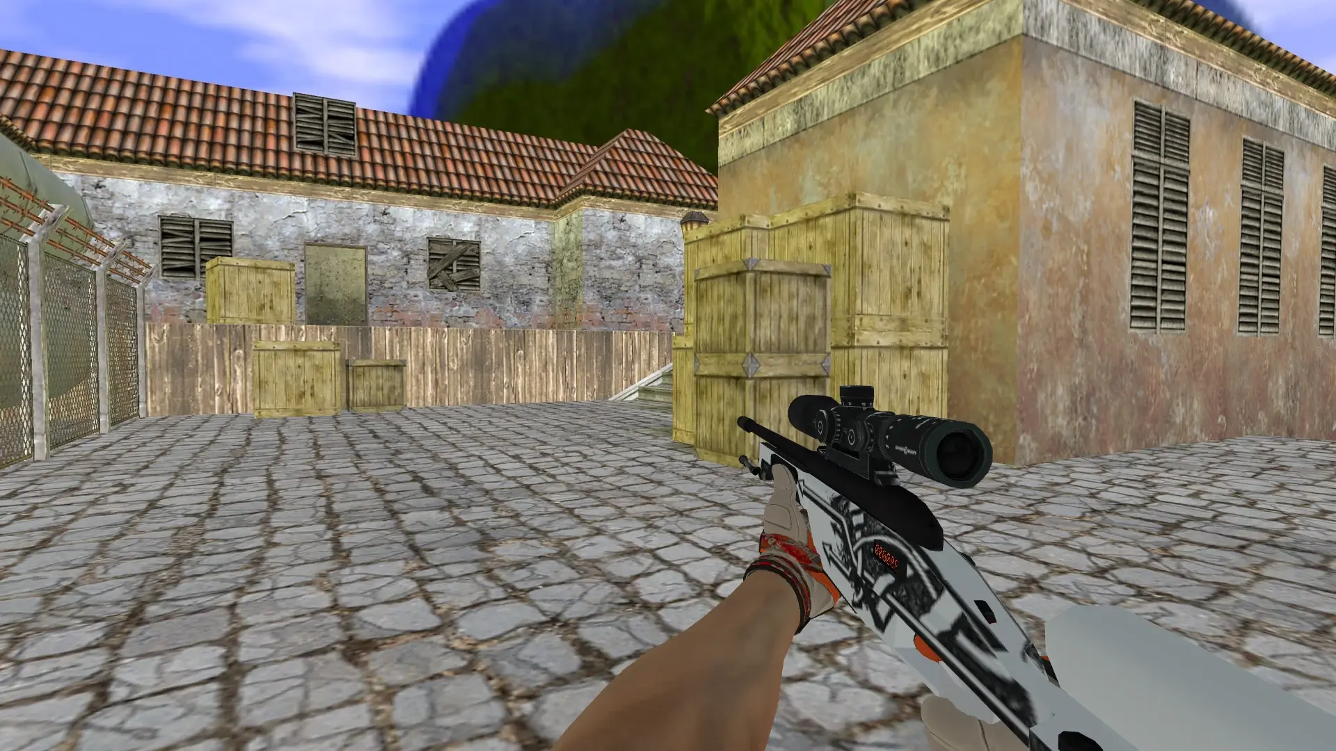 Scout — Moto Gloves POW! Pack — de_inferno (first person)