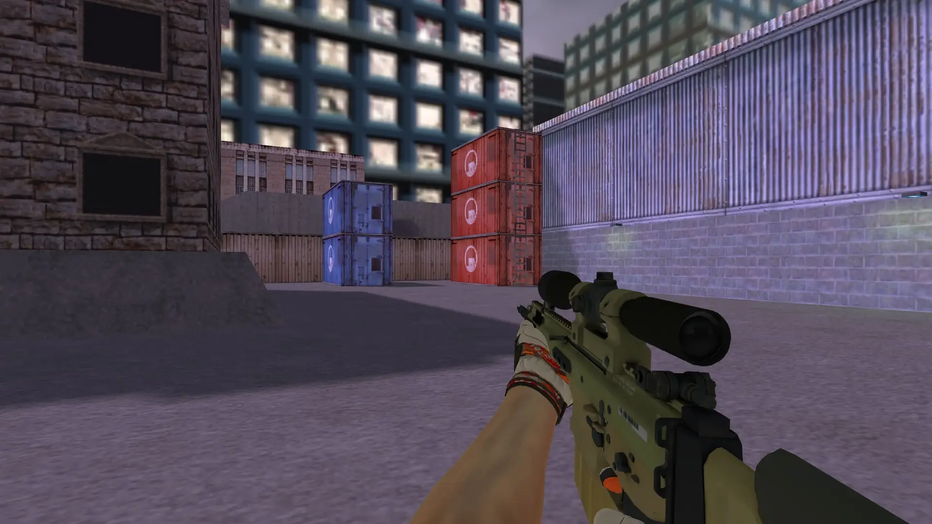 SG550 — Moto Gloves POW! Pack — cs_assault (first person)