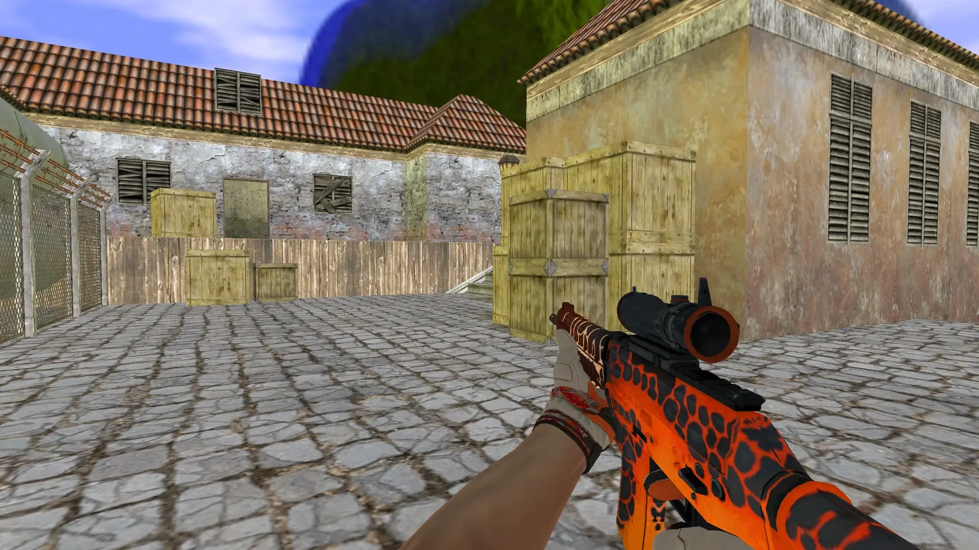 SG552 — Moto Gloves POW! Pack — de_inferno (first person)