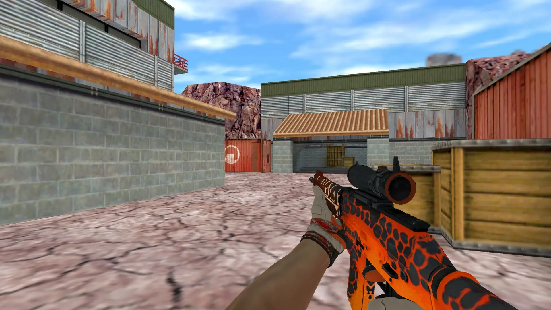 SG552 — Moto Gloves POW! Pack — de_nuke (first person)