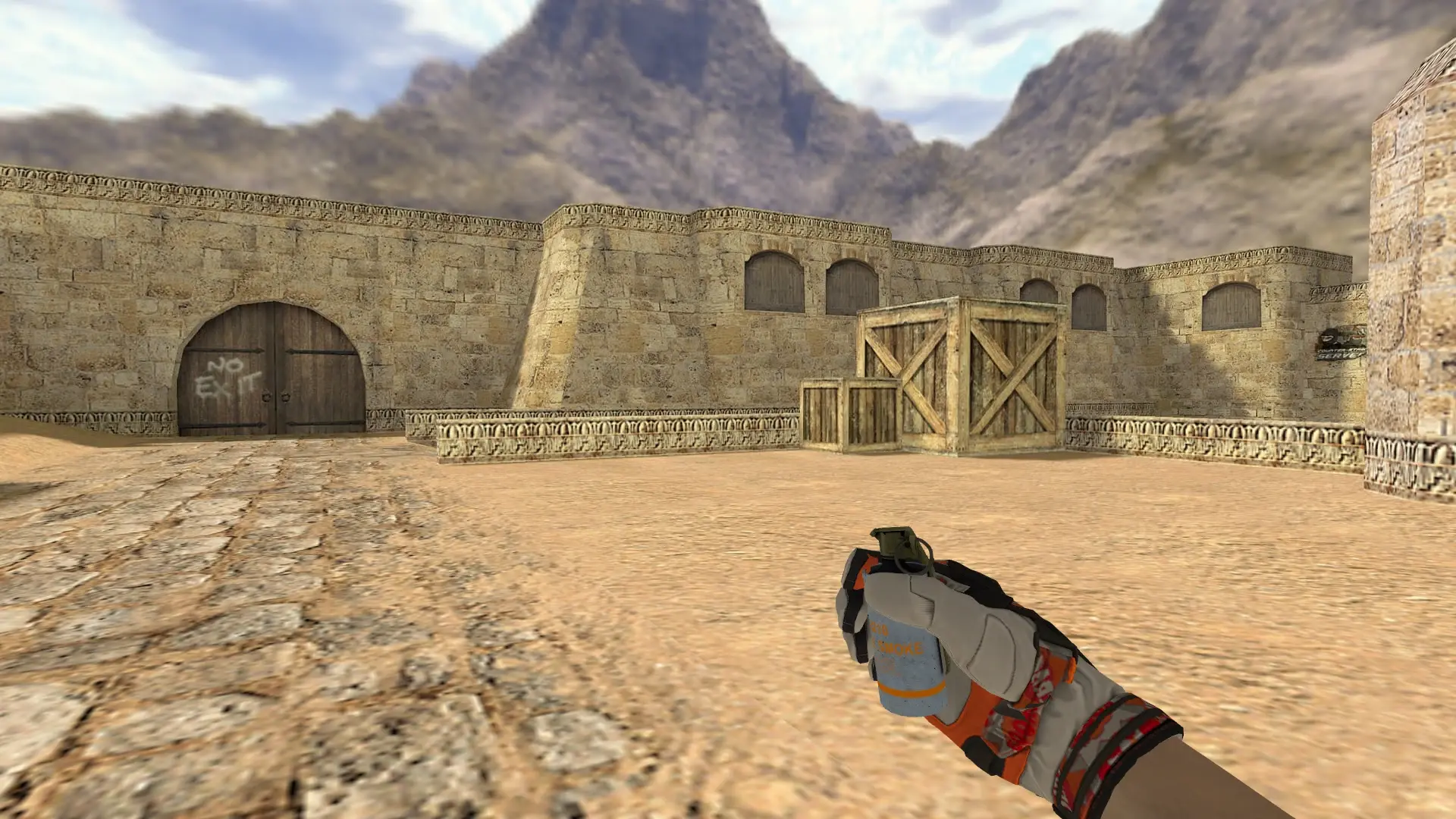 Smoke Grenade — Moto Gloves POW! Pack — de_dust2 (first person)