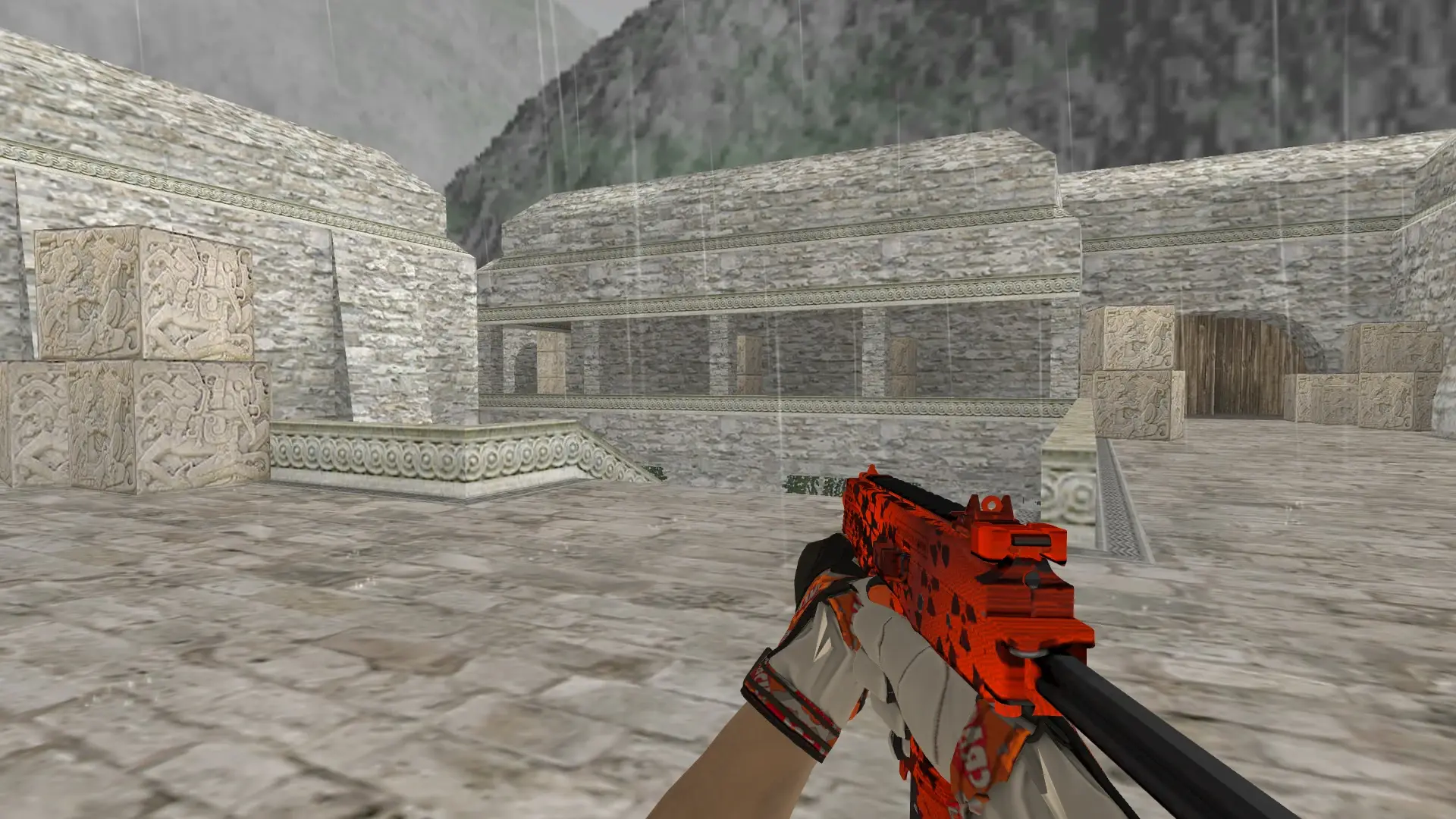 TMP — Moto Gloves POW! Pack — de_aztec (first person)