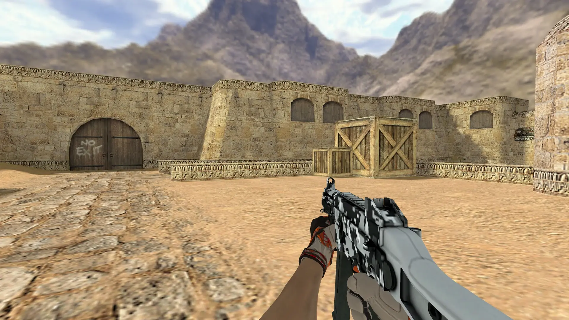 UMP-45 — Moto Gloves POW! Pack — de_dust2 (first person)