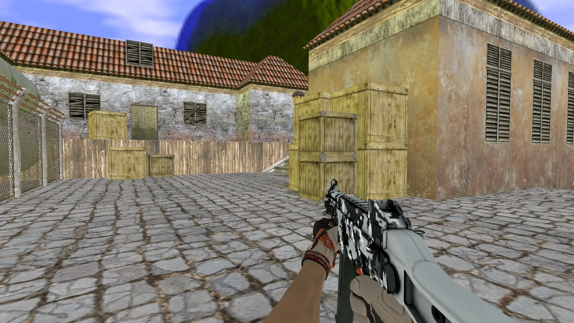 UMP-45 — Moto Gloves POW! Pack — de_inferno (first person)