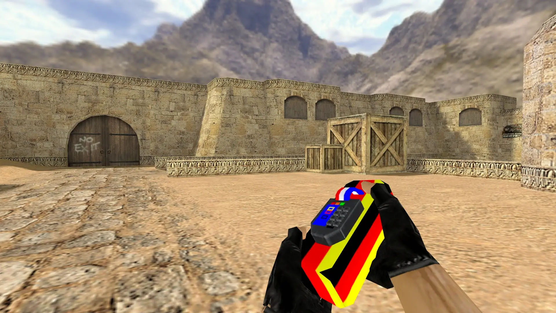 German C4 — de_dust2 (first person)