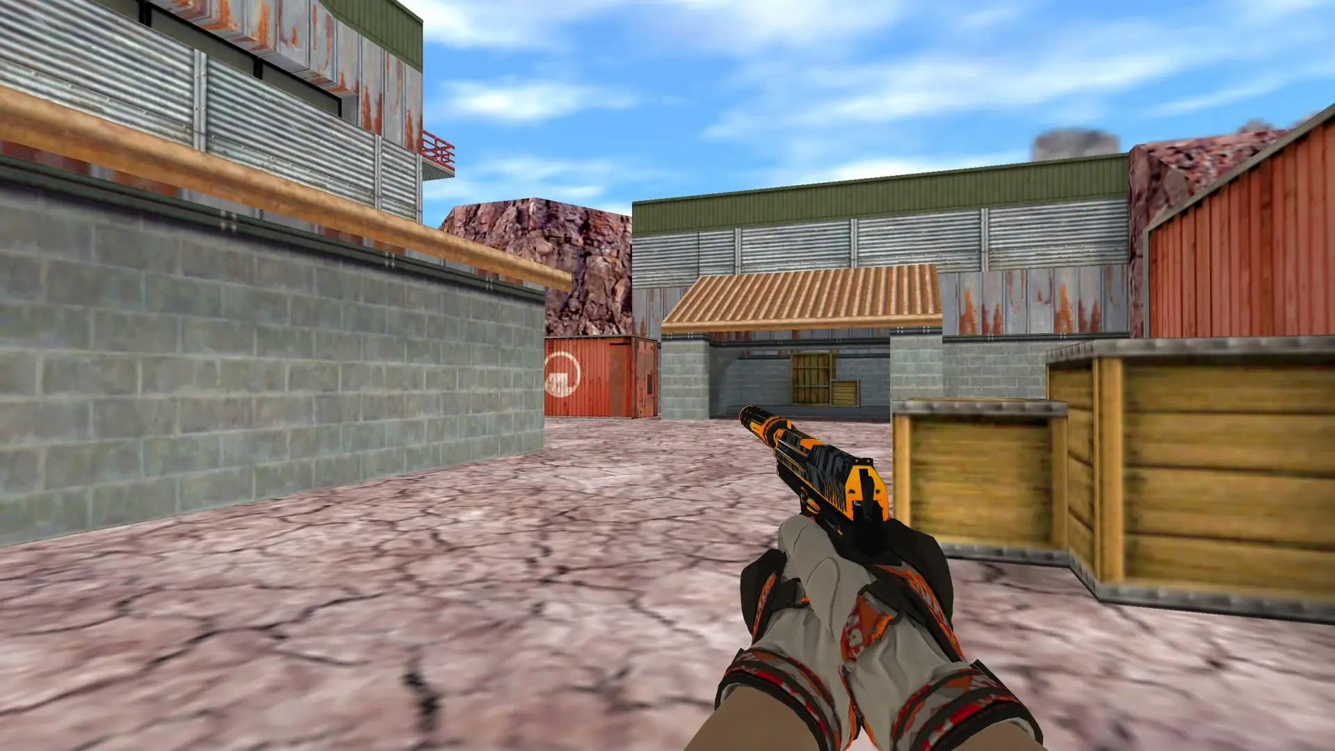 USP — Moto Gloves POW! Pack — de_nuke (first person)