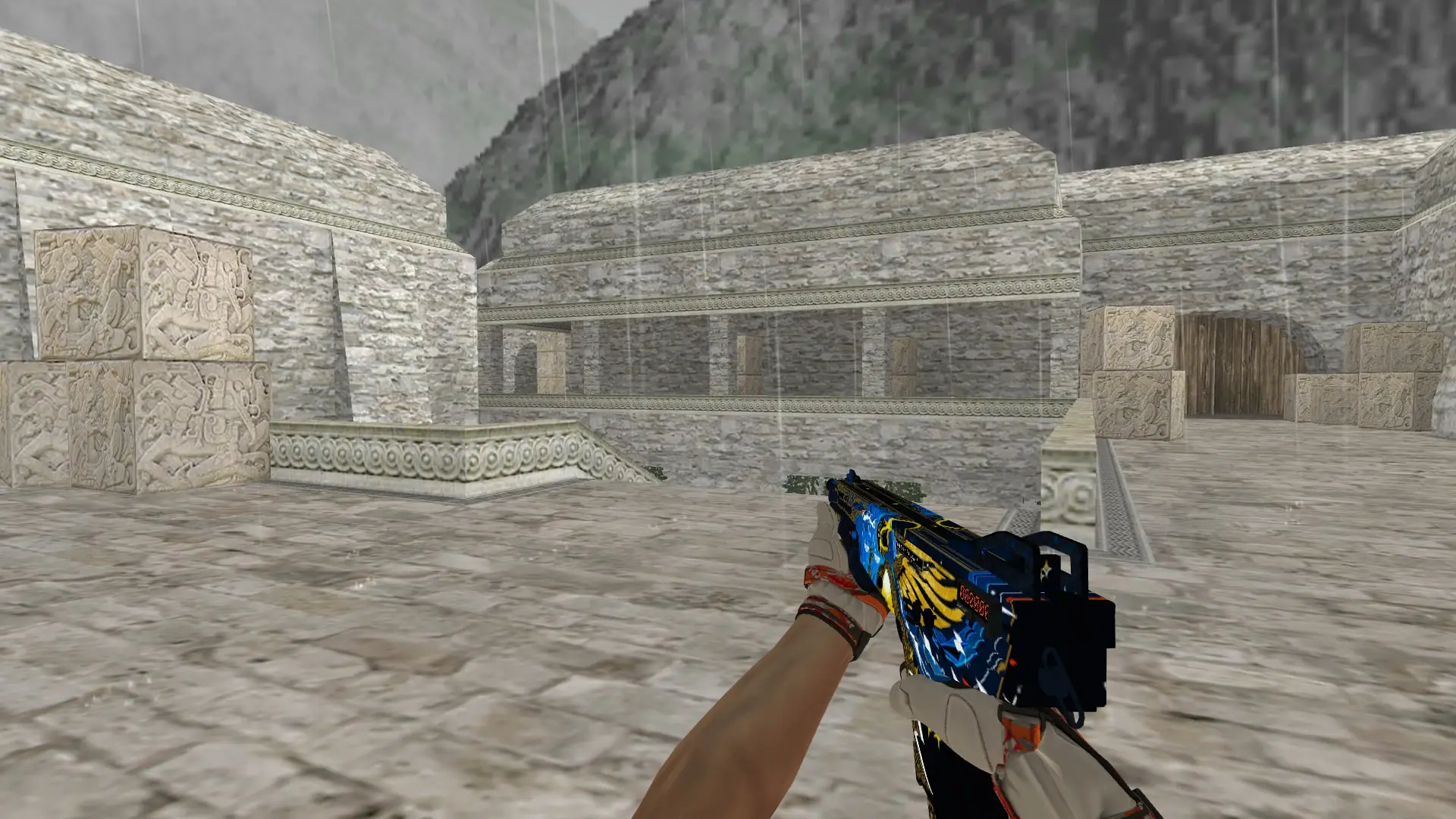 XM1014 — Moto Gloves POW! Pack — de_aztec (first person)