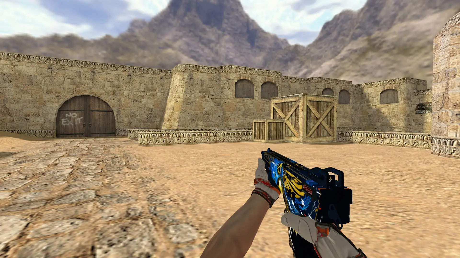 XM1014 — Moto Gloves POW! Pack — de_dust2 (first person)