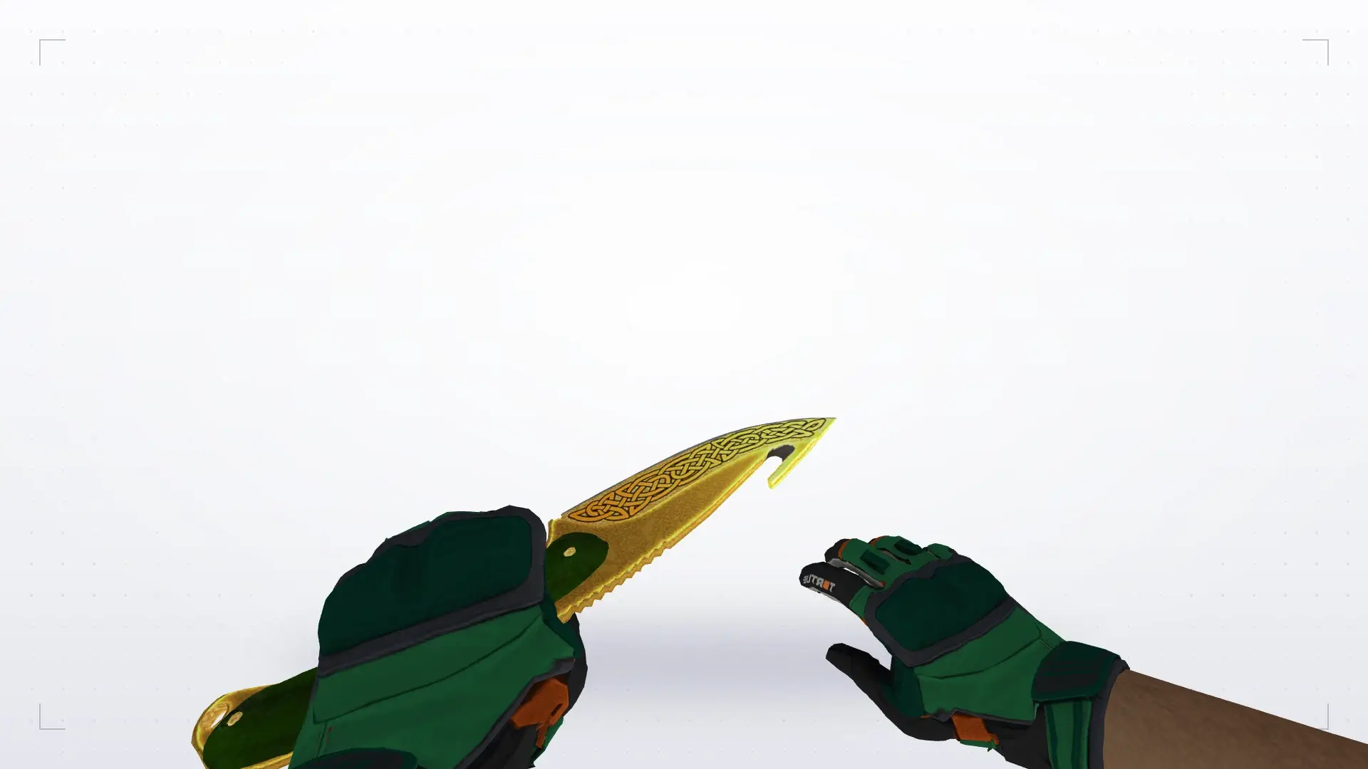 Gut Knife Lore — Moto Gloves Turtle Pack — first person