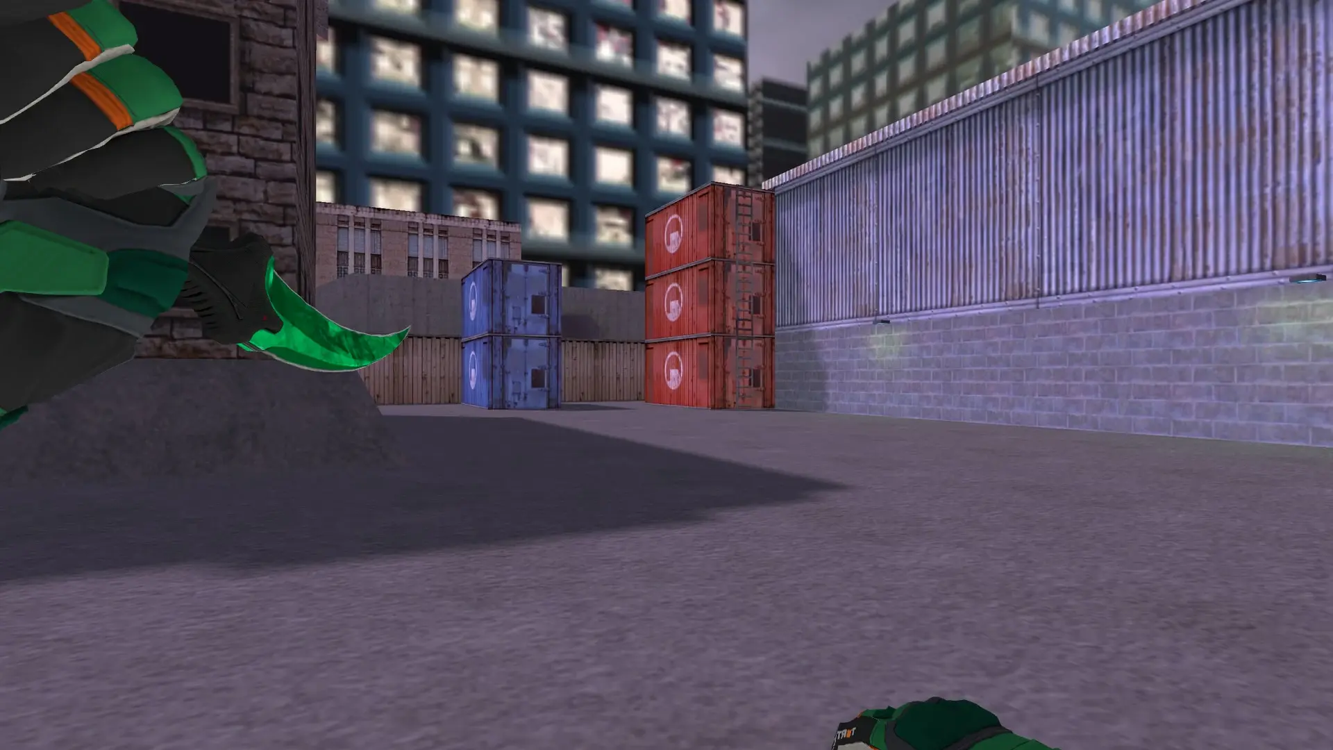 Karambit Emerald — Moto Gloves Turtle Pack — cs_assault (first person)