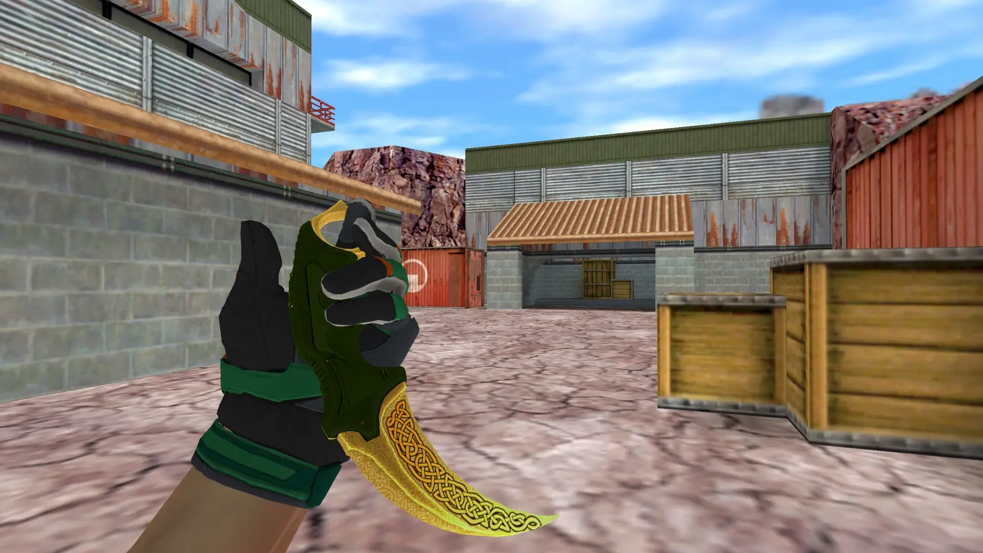 Karambit Lore — Moto Gloves Turtle Pack — de_nuke (first person)
