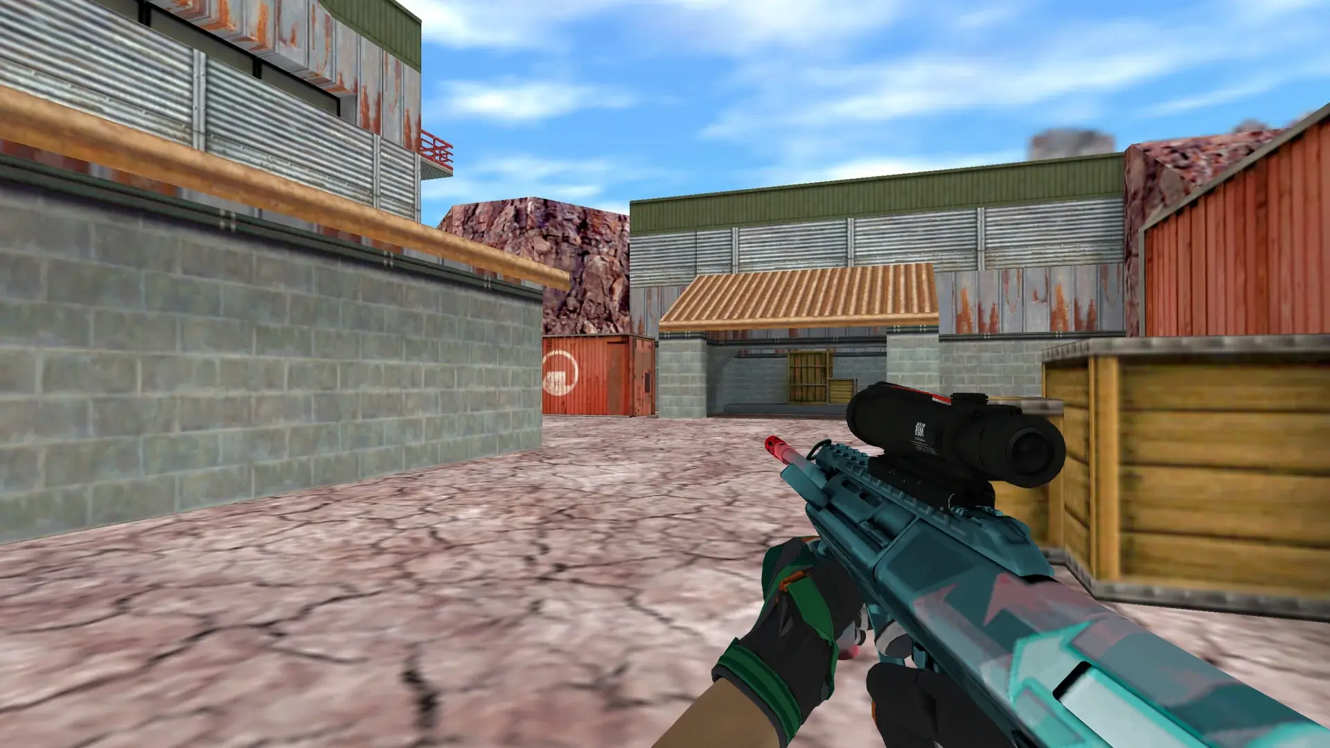 AUG — Moto Gloves Turtle Pack — de_nuke (first person)