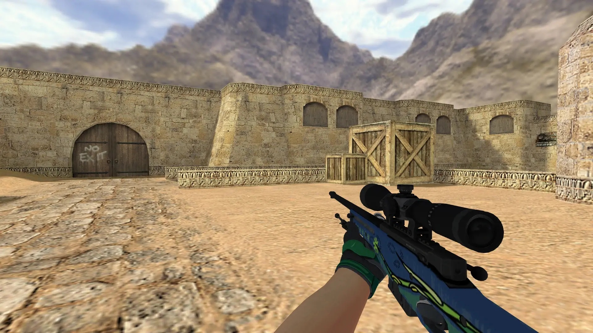 AWP — Moto Gloves Turtle Pack — de_dust2 (first person)