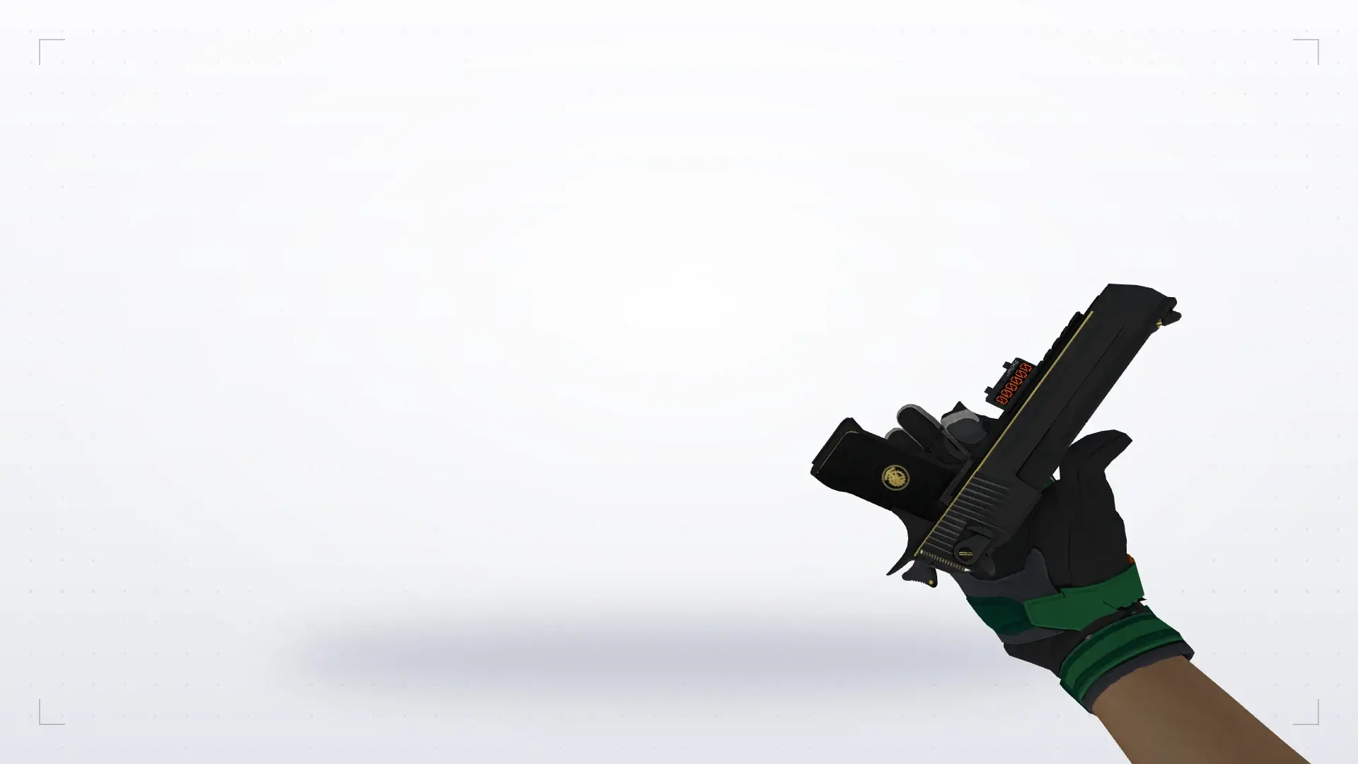 Desert Eagle — Moto Gloves Turtle Pack — first person