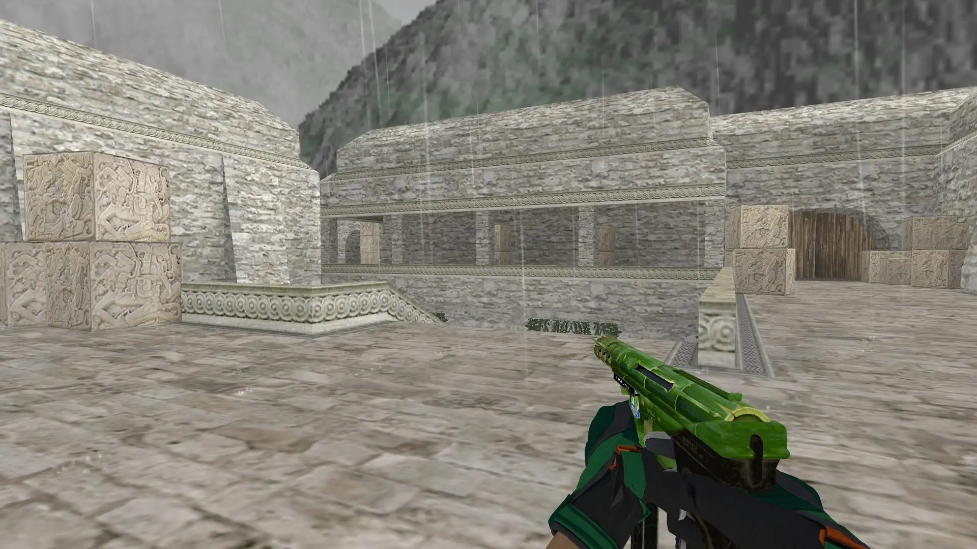 Dual Berettas — Moto Gloves Turtle Pack — de_aztec (first person)