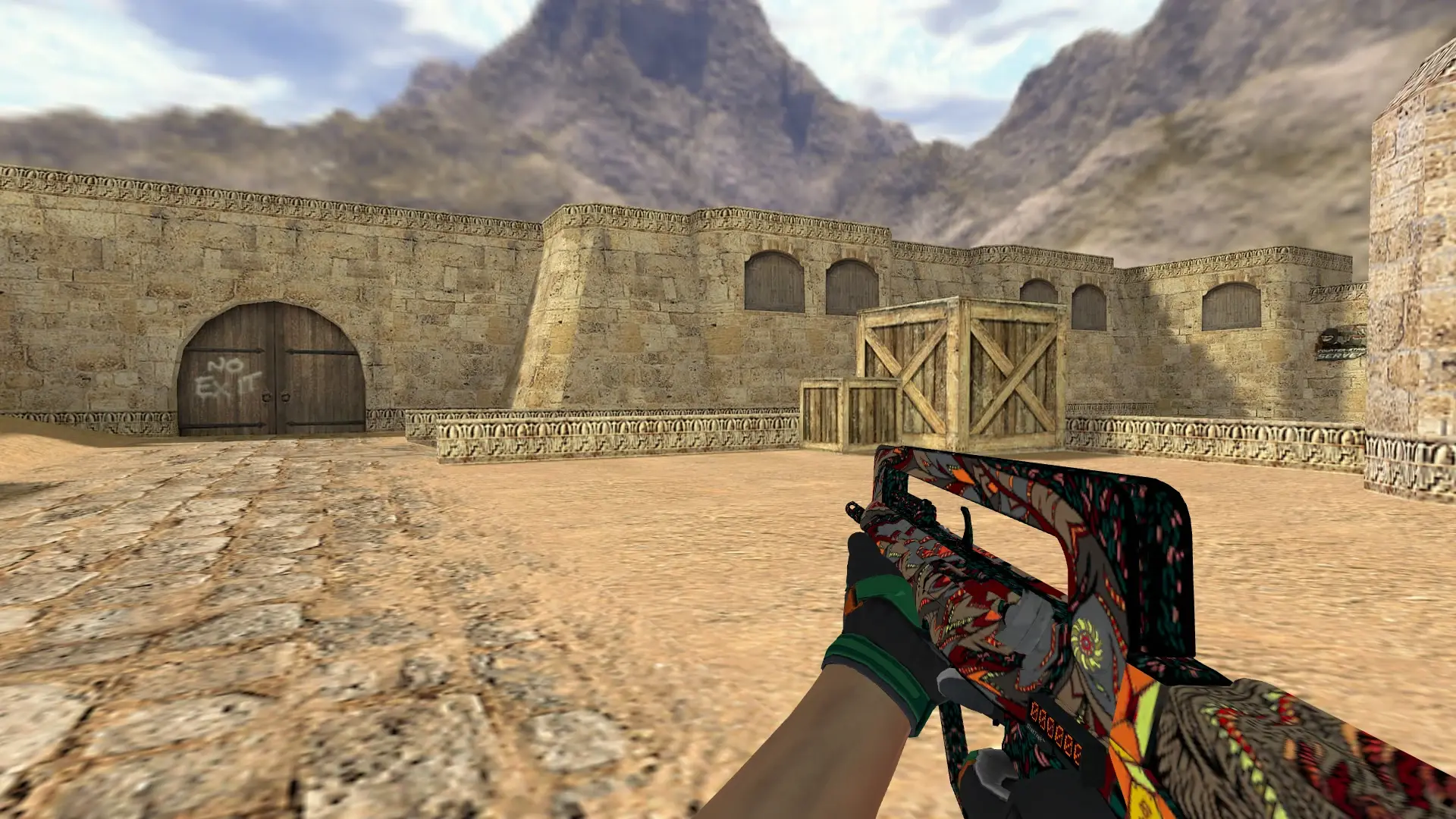 FAMAS — Moto Gloves Turtle Pack — de_dust2 (first person)