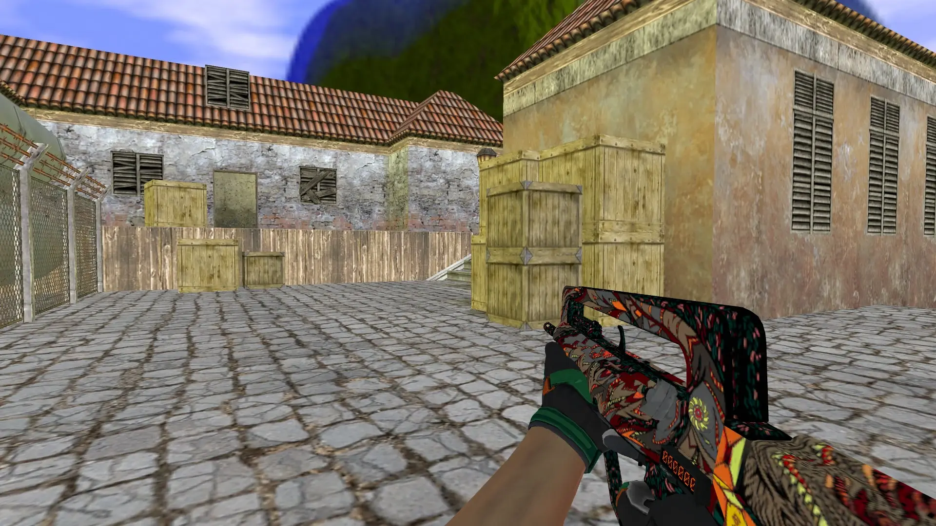 FAMAS — Moto Gloves Turtle Pack — de_inferno (first person)