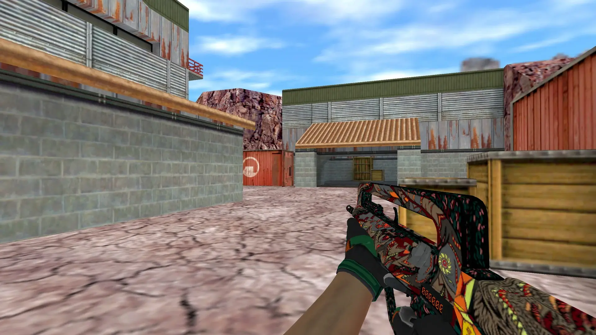 FAMAS — Moto Gloves Turtle Pack — de_nuke (first person)
