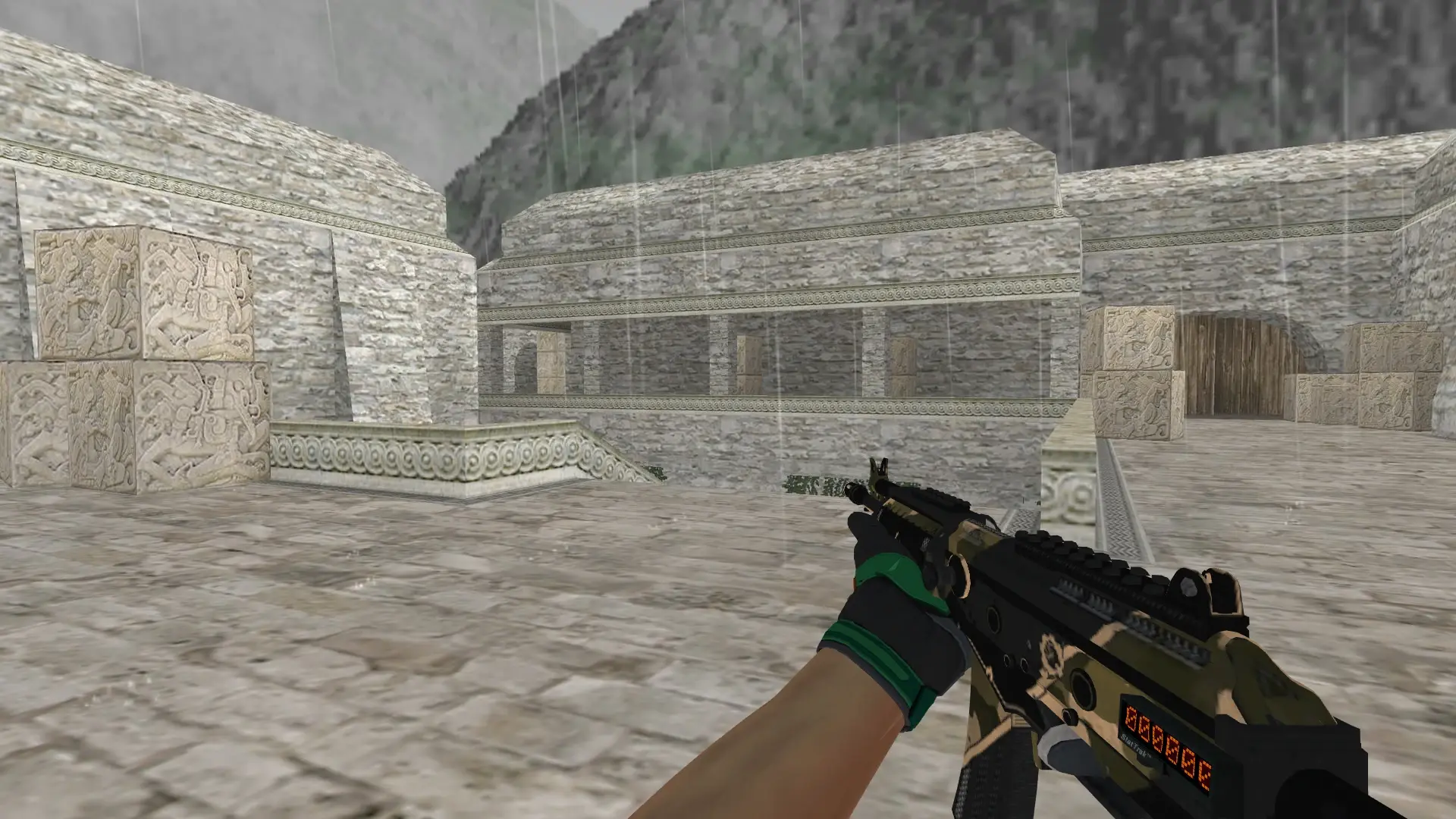 Galil AR — Moto Gloves Turtle Pack — de_aztec (first person)