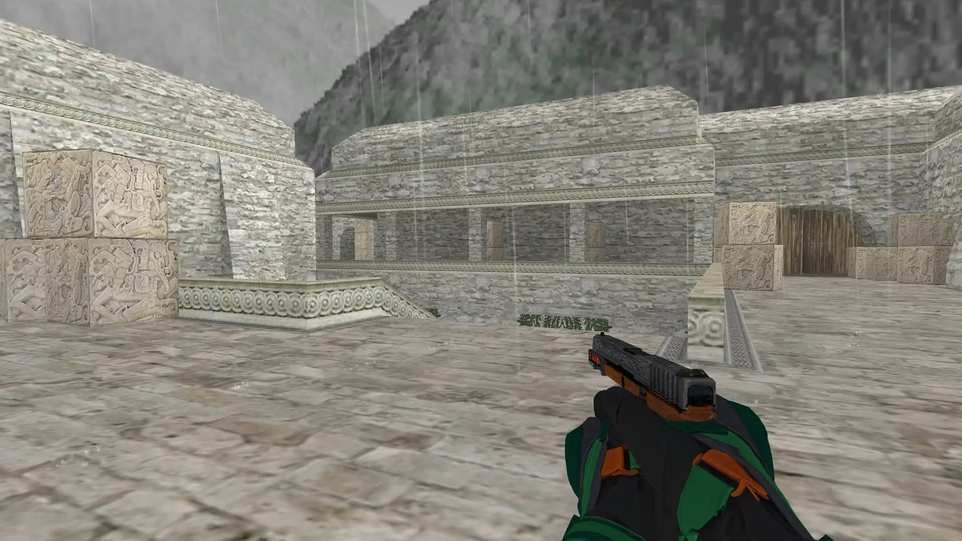 Glock-18 — Moto Gloves Turtle Pack — de_aztec (first person)