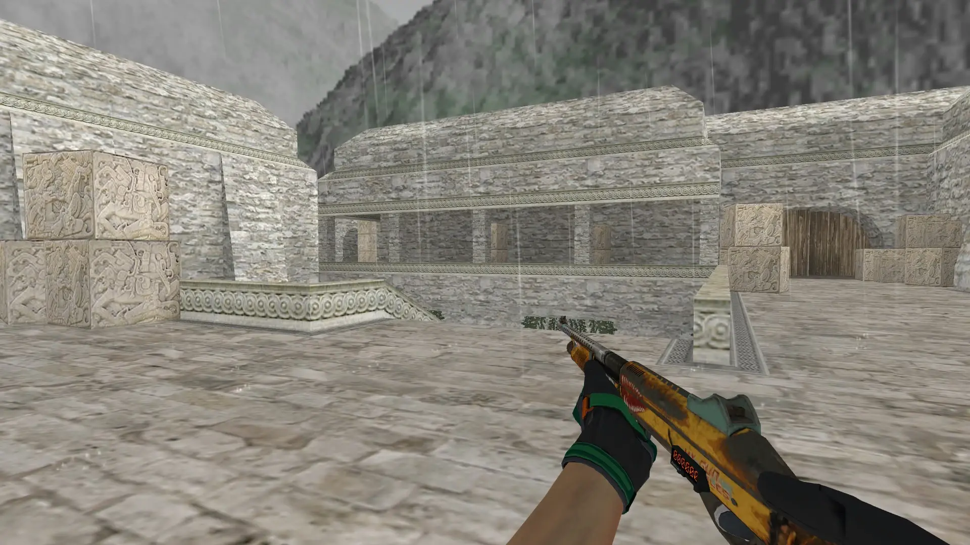 M3 — Moto Gloves Turtle Pack — de_aztec (first person)