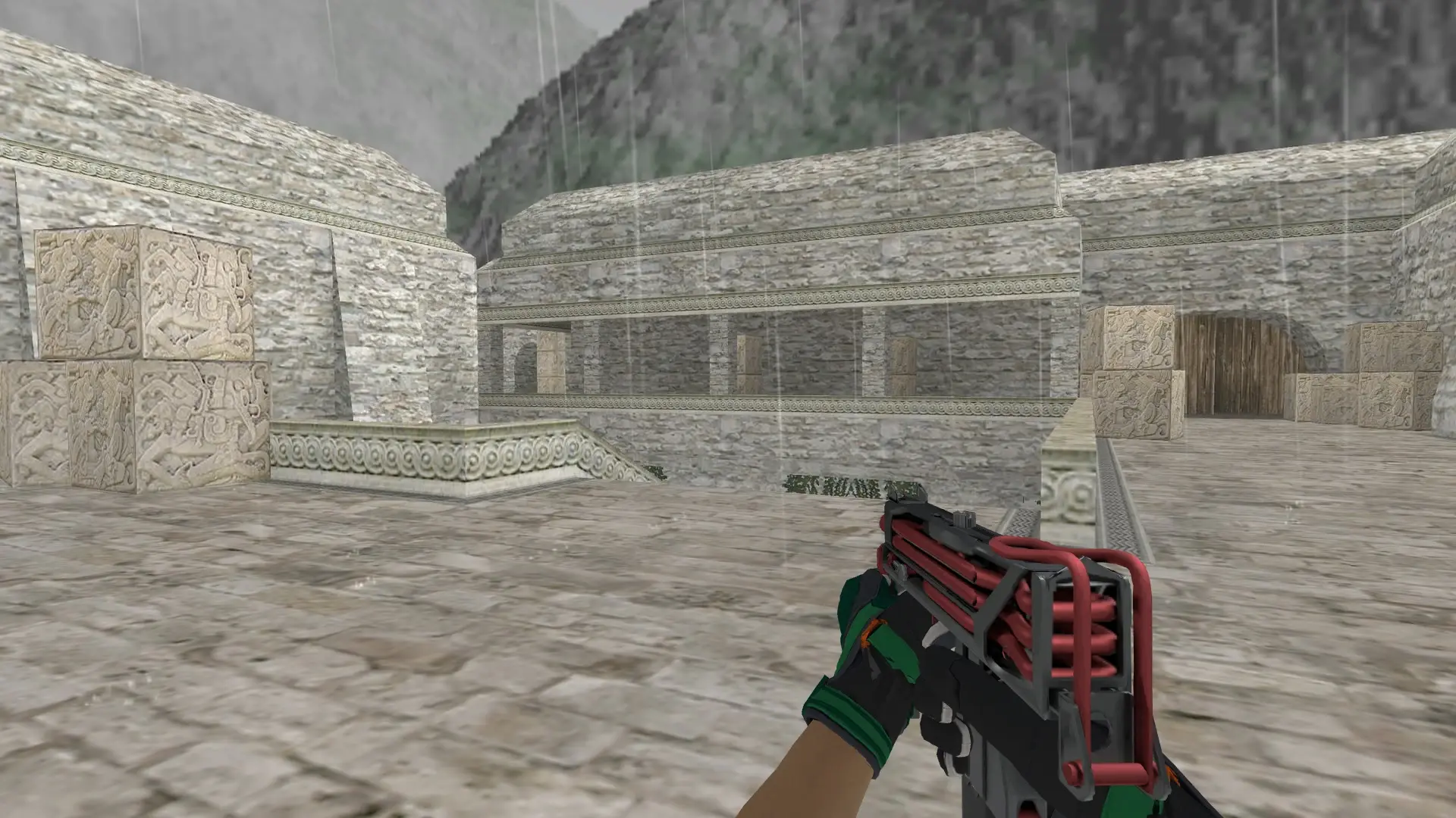 MAC-10 — Moto Gloves Turtle Pack — de_aztec (first person)