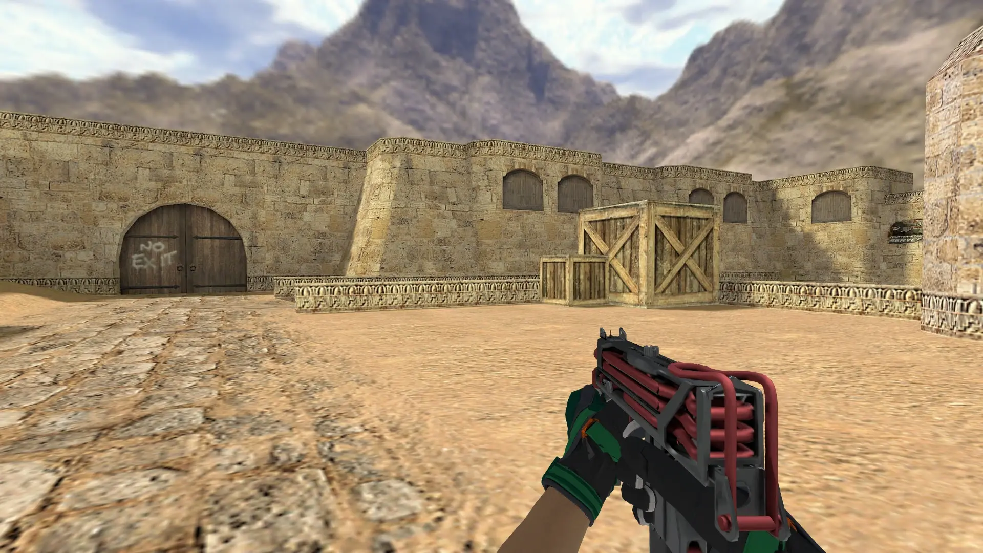 MAC-10 — Moto Gloves Turtle Pack — de_dust2 (first person)