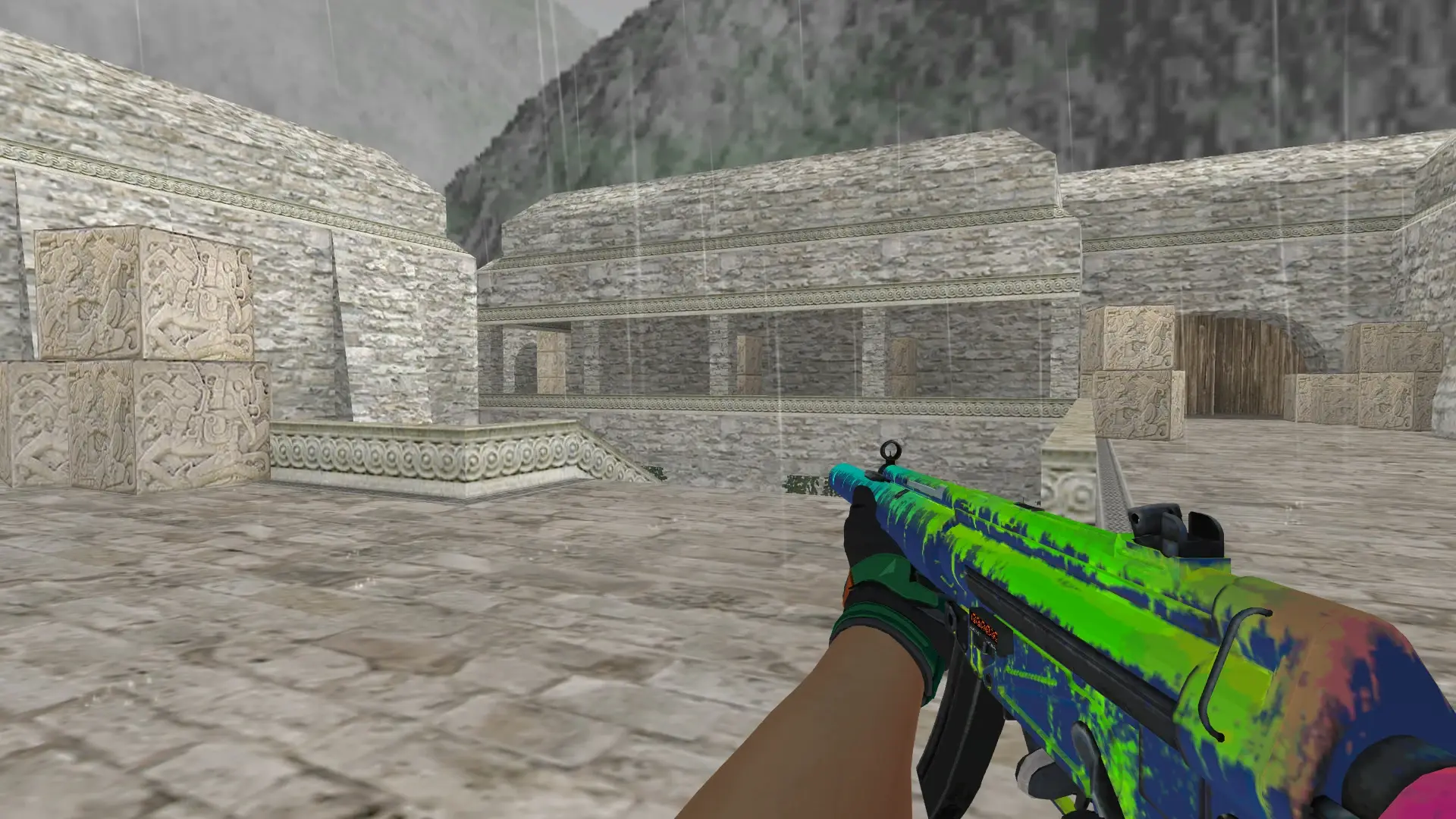 MP5 — Moto Gloves Turtle Pack — de_aztec (first person)