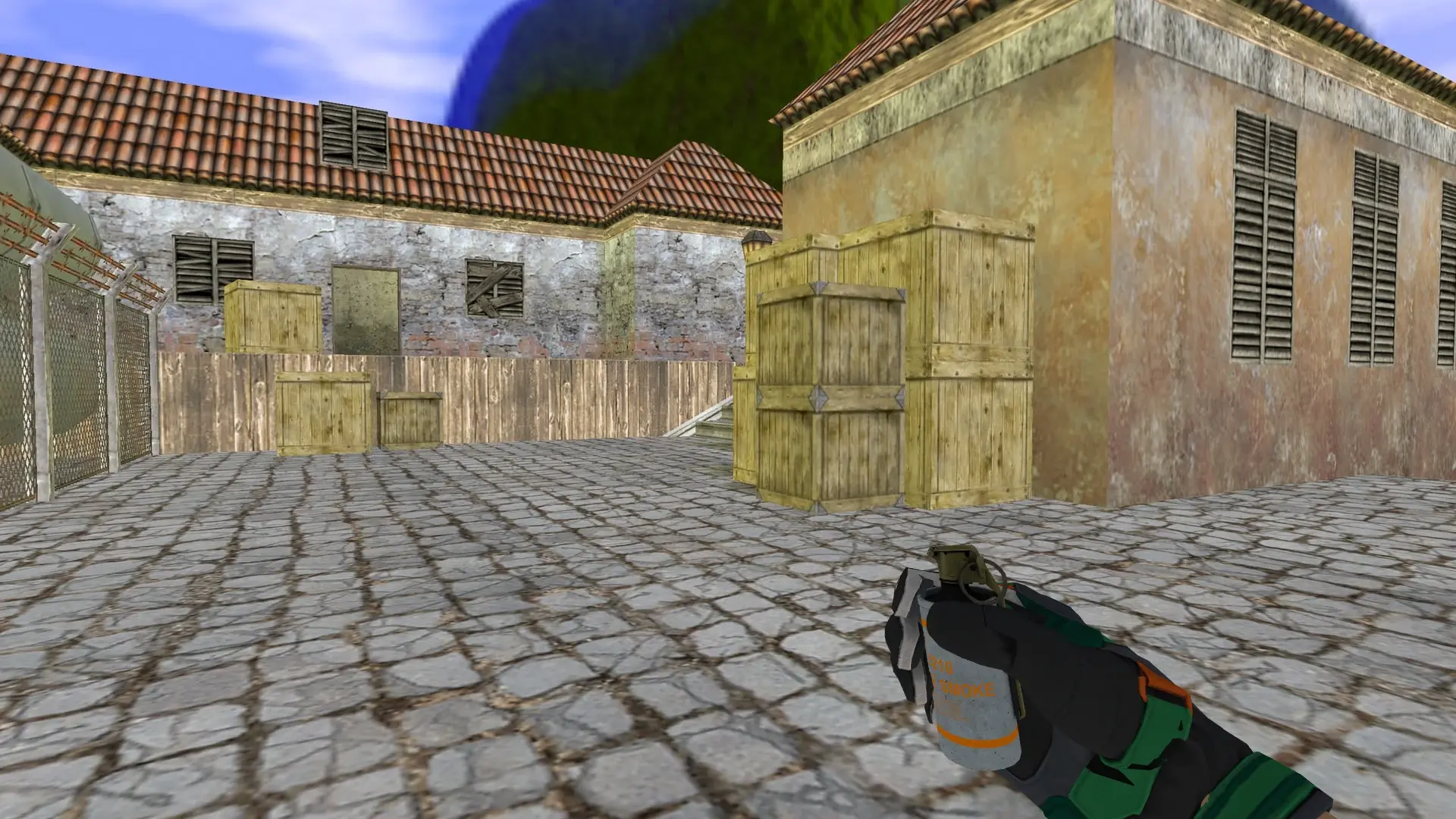 Smoke Grenade — Moto Gloves Turtle Pack — de_inferno (first person)