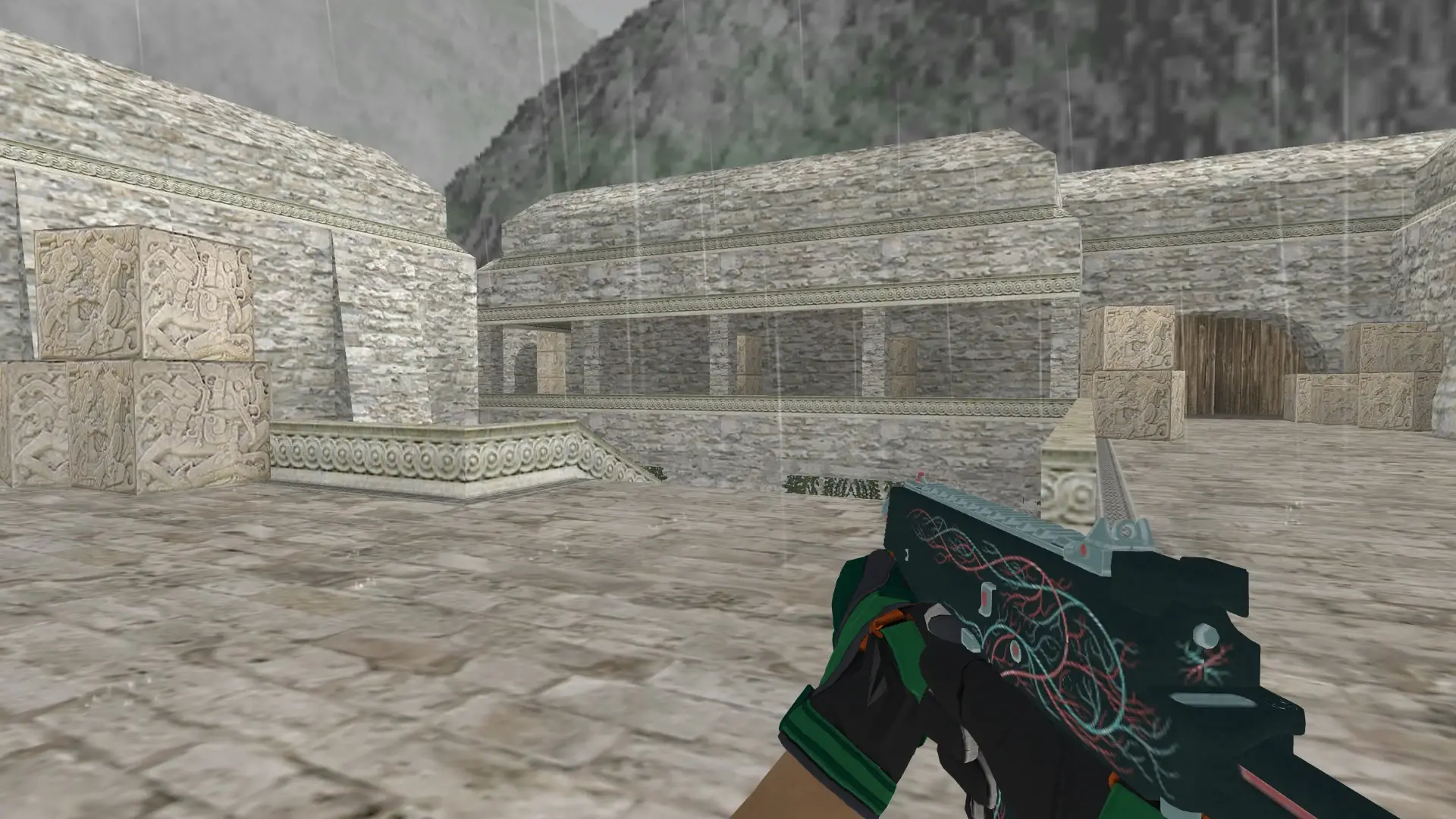 TMP — Moto Gloves Turtle Pack — de_aztec (first person)