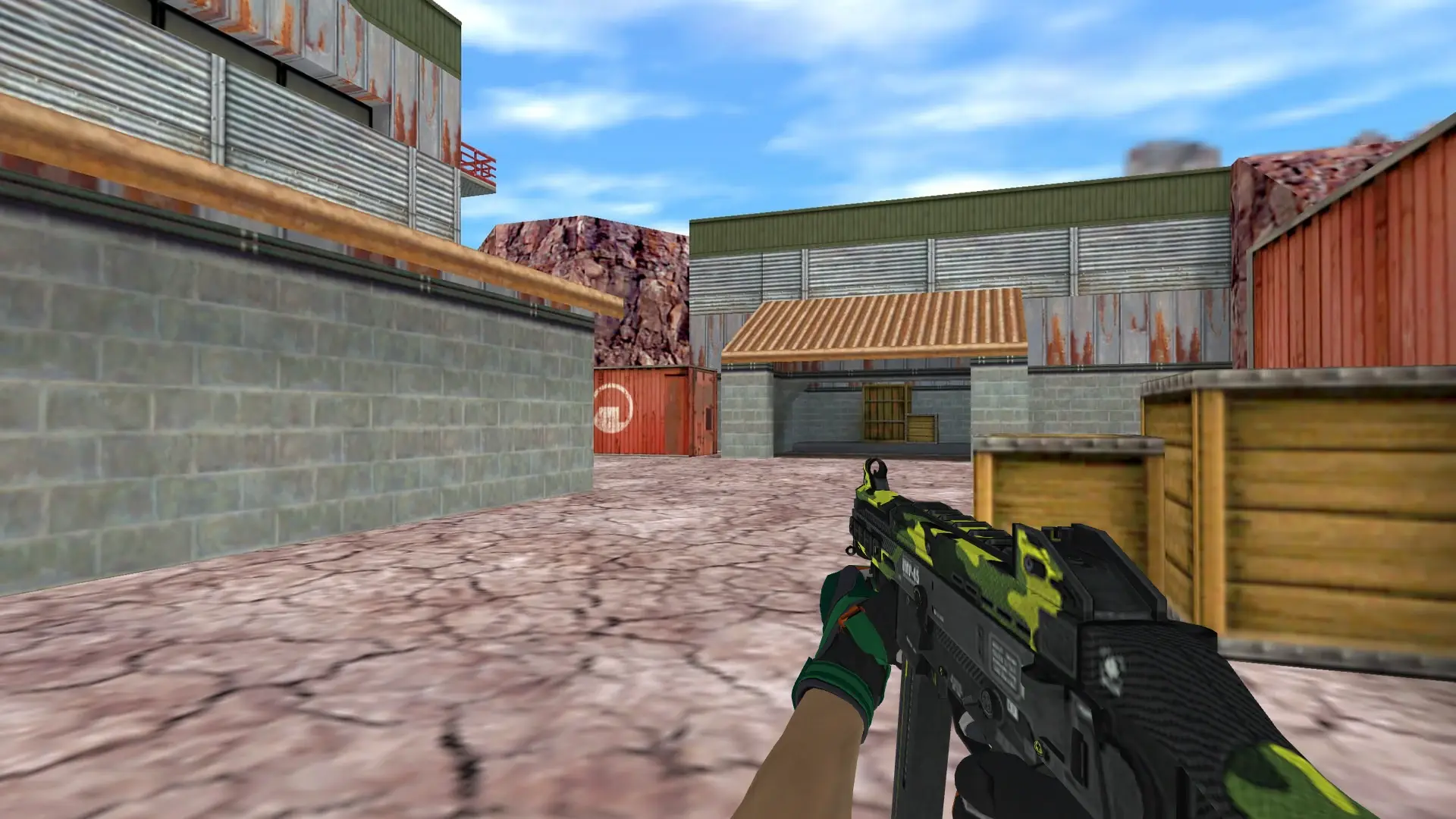 UMP-45 — Moto Gloves Turtle Pack — de_nuke (first person)