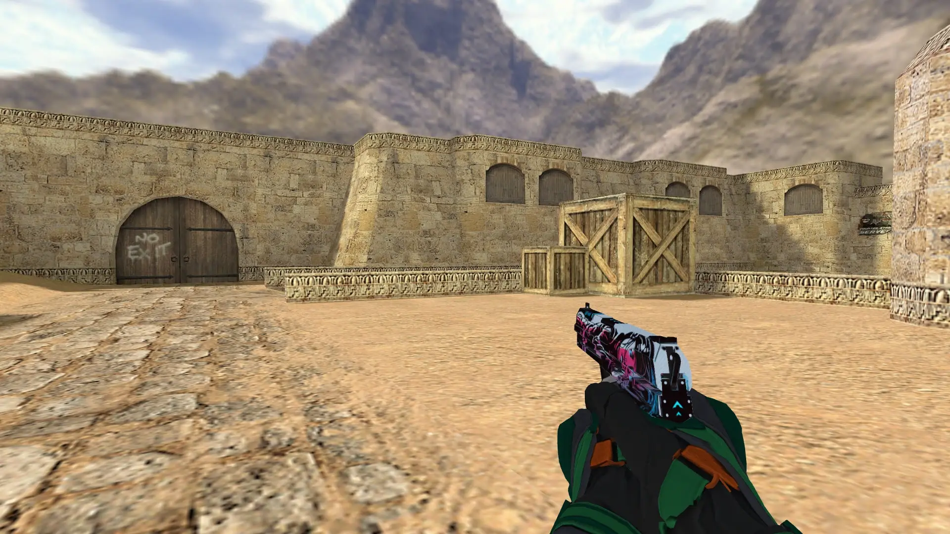 USP — Moto Gloves Turtle Pack — de_dust2 (first person)