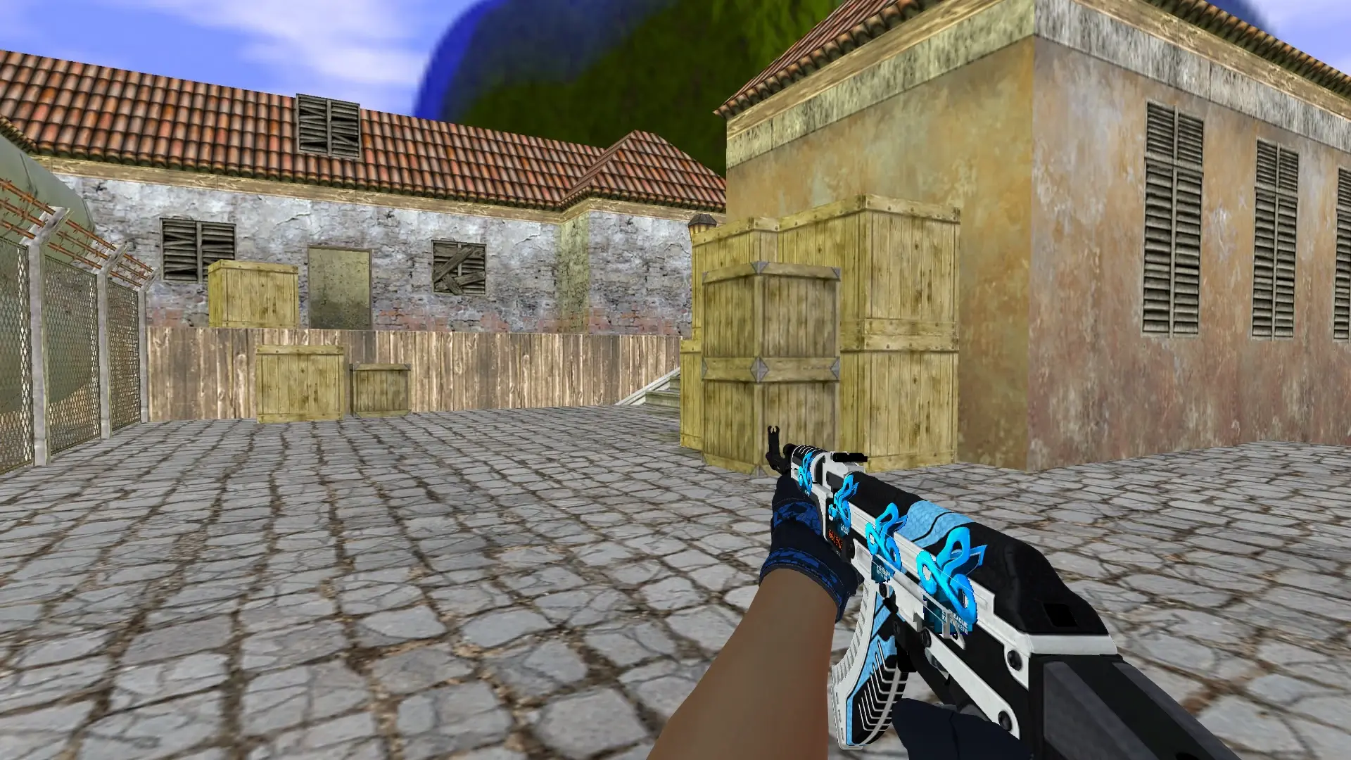AK-47 — Moto Gloves Weapon Pack — de_inferno (first person)