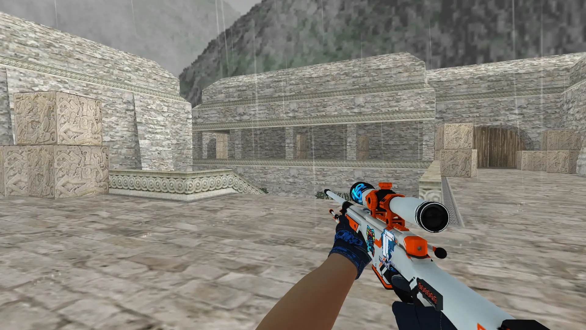 AWP — Moto Gloves Weapon Pack — de_aztec (first person)