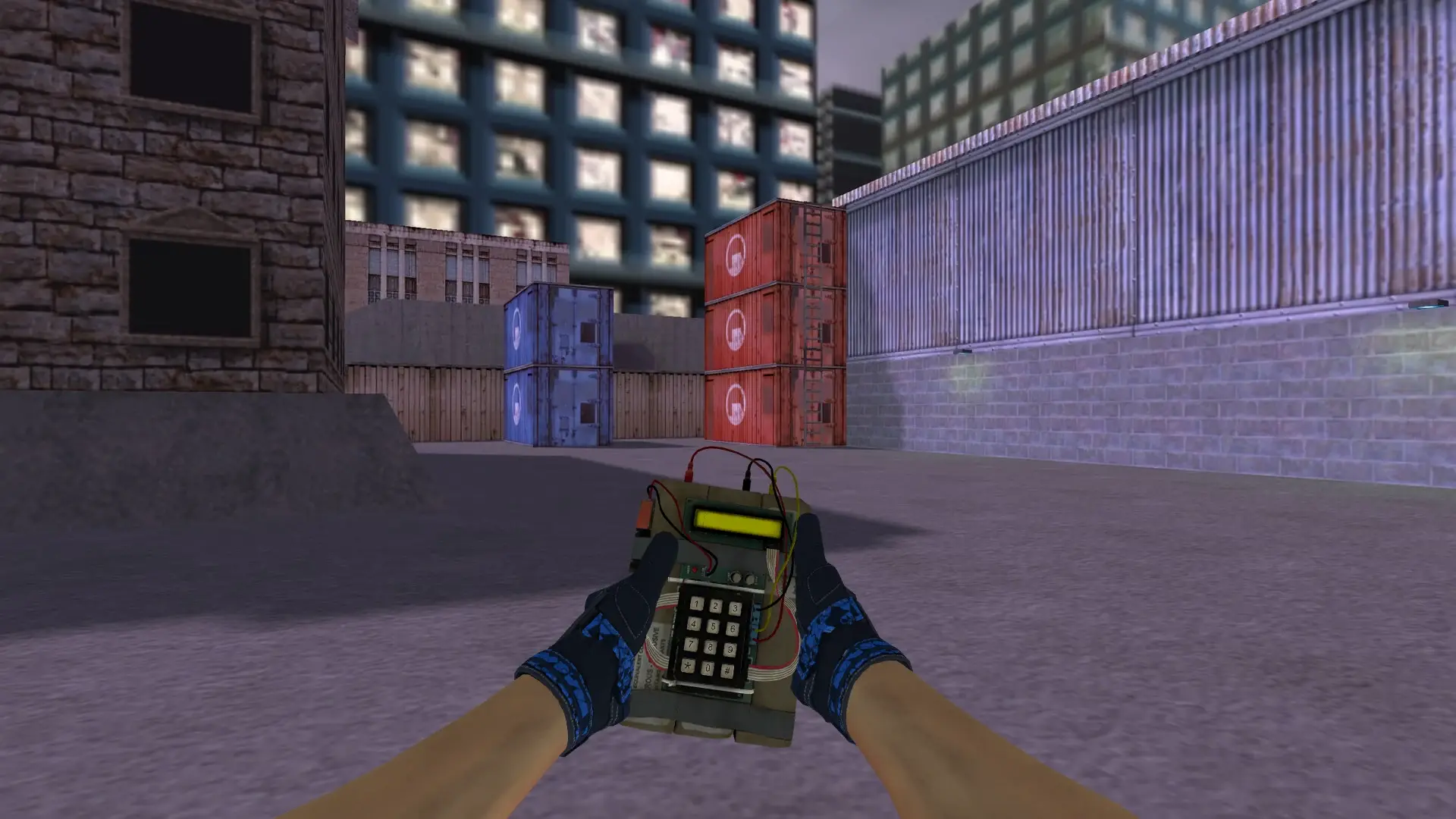 C4 — Moto Gloves Weapon Pack — cs_assault (first person)