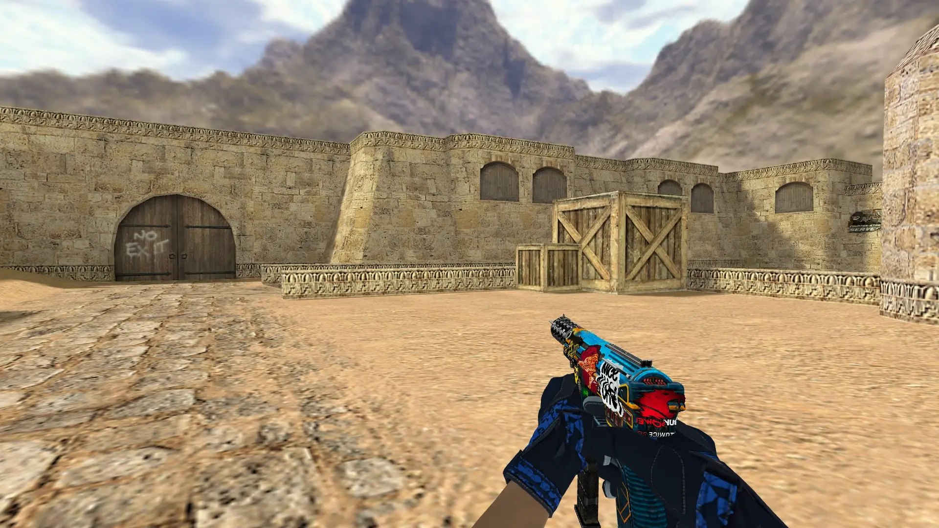 Dual Berettas — Moto Gloves Weapon Pack — de_dust2 (first person)