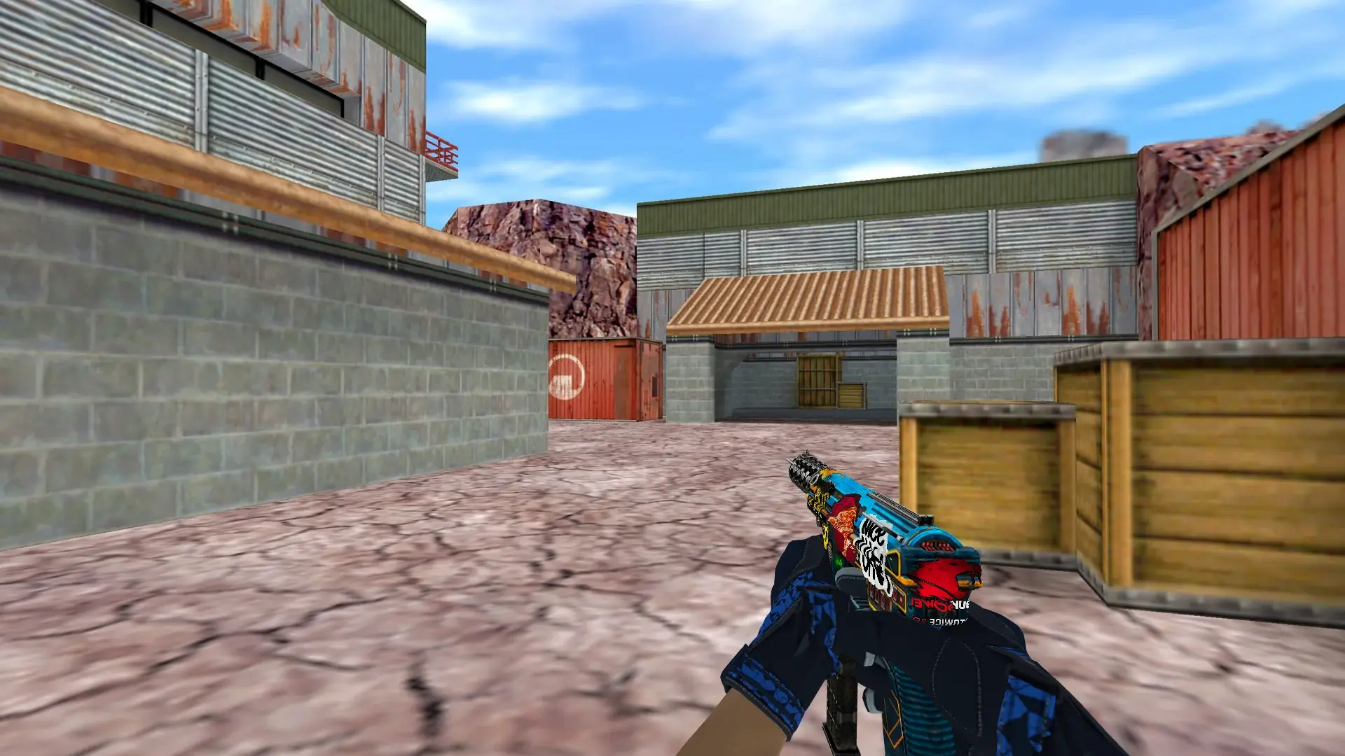 Dual Berettas — Moto Gloves Weapon Pack — de_nuke (first person)