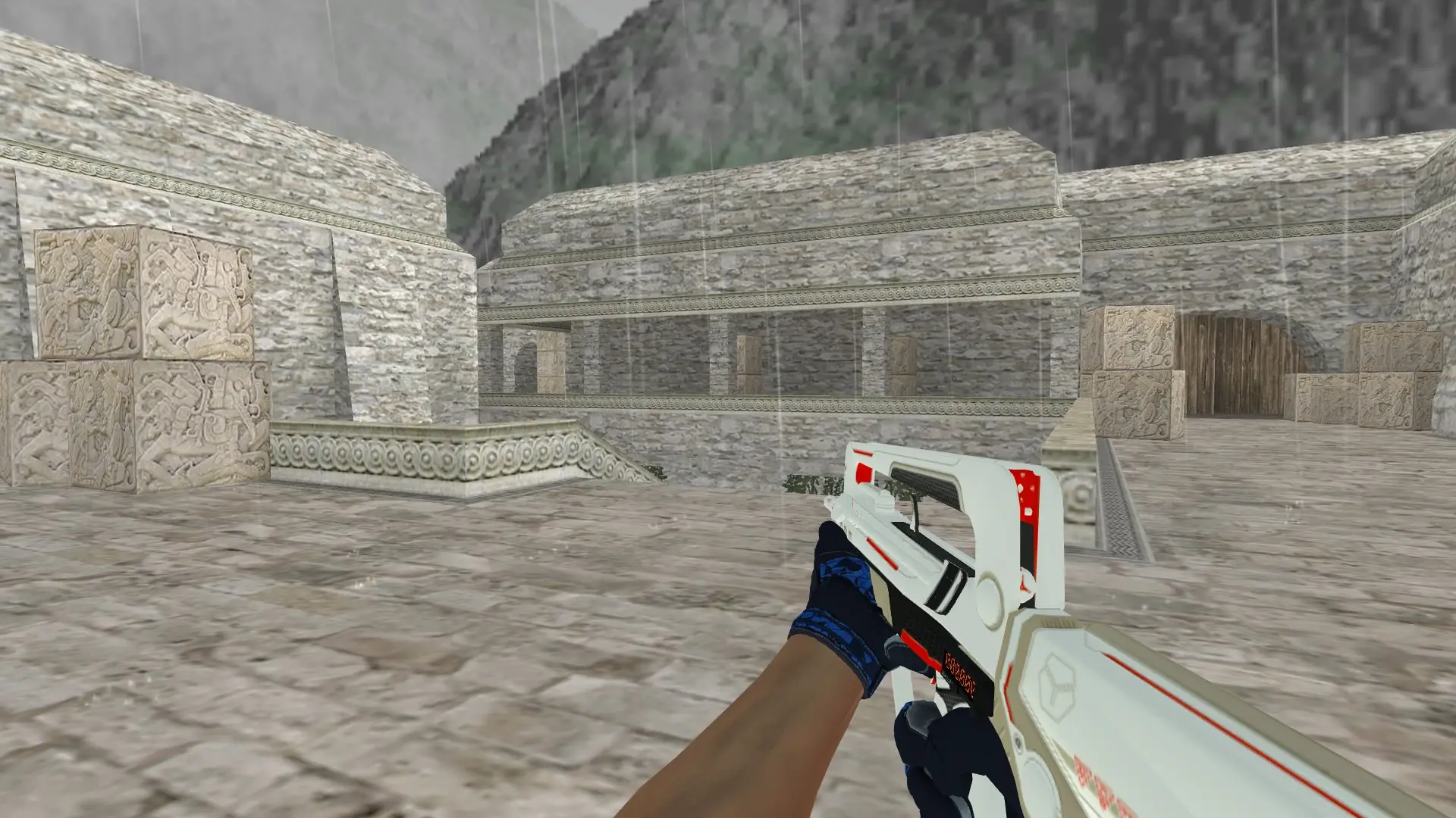FAMAS — Moto Gloves Weapon Pack — de_aztec (first person)