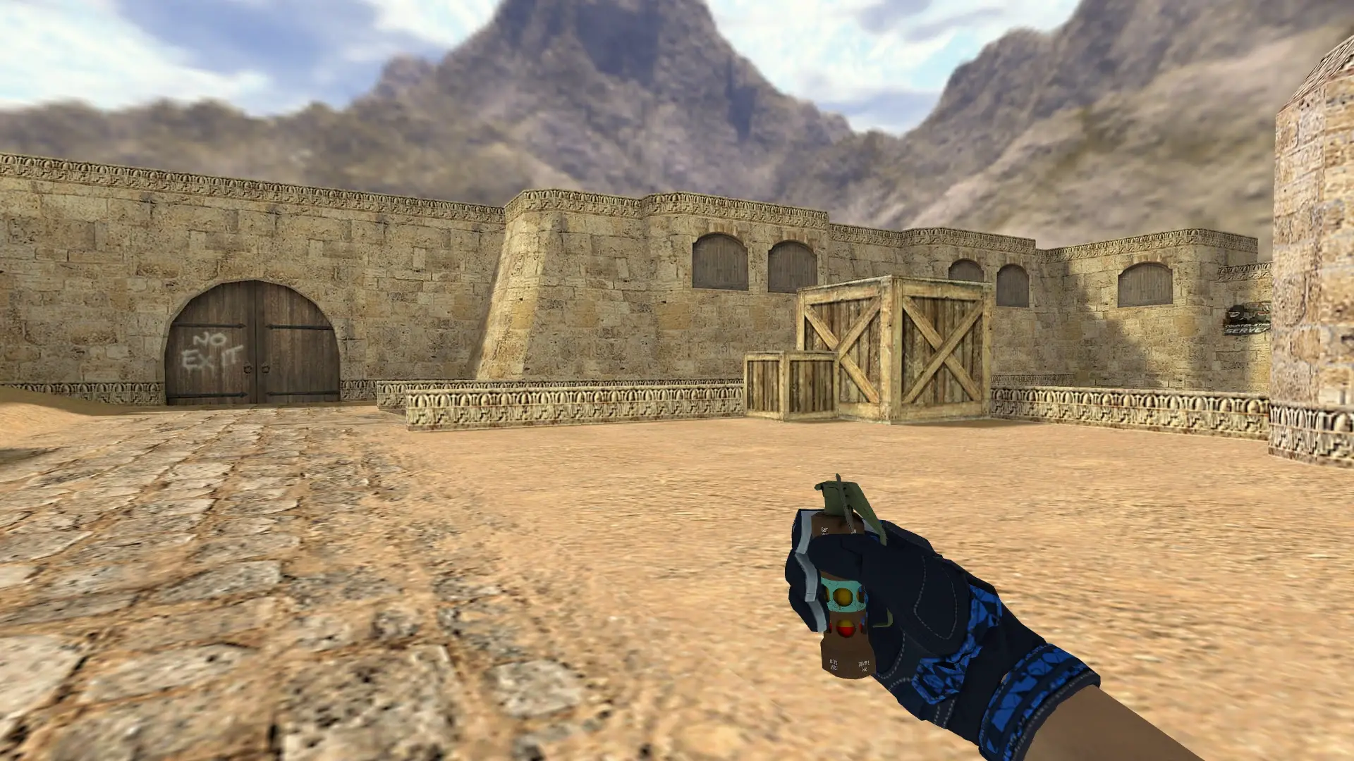Flashbang — Moto Gloves Weapon Pack — de_dust2 (first person)
