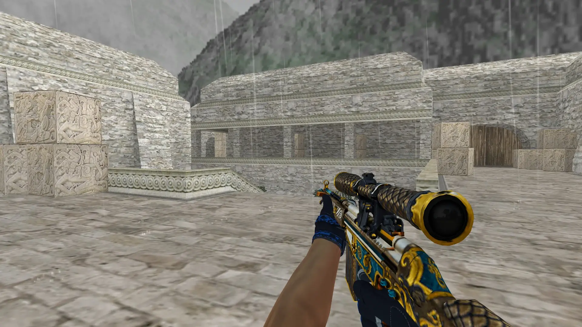 G3SG1 — Moto Gloves Weapon Pack — de_aztec (first person)