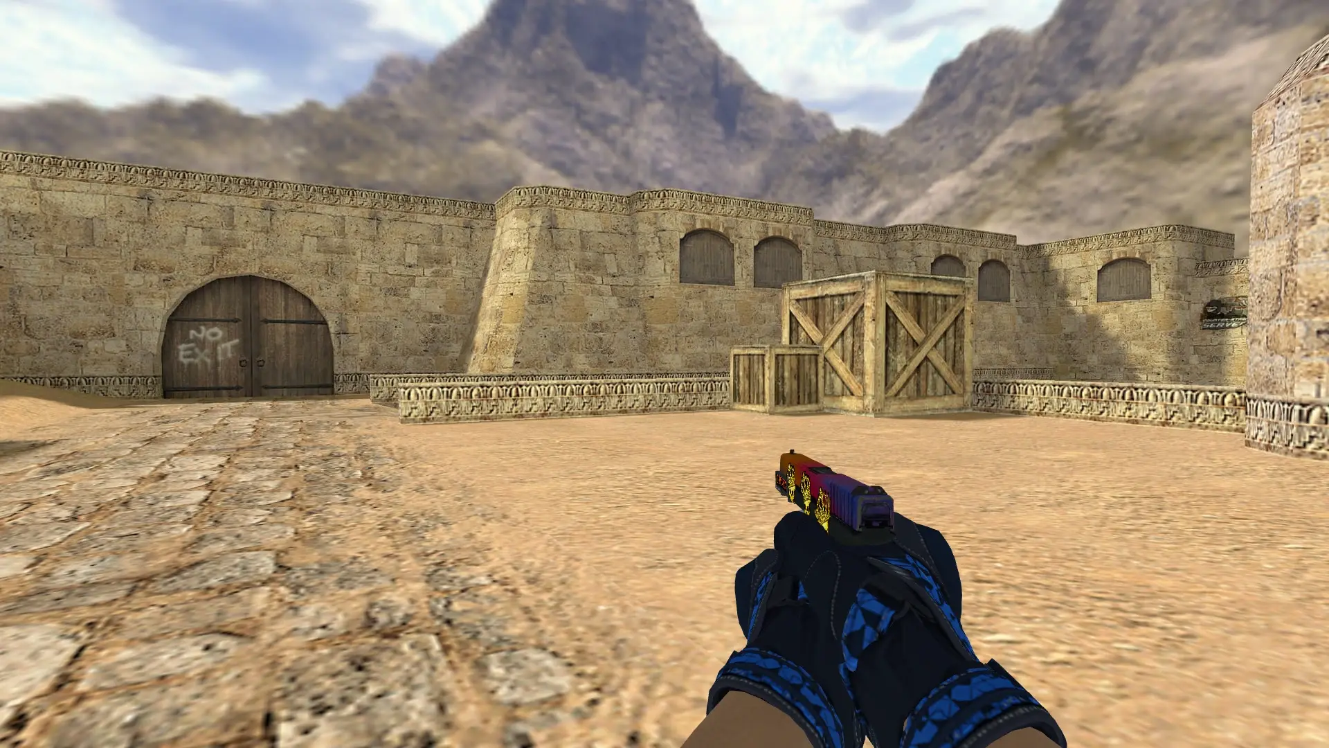Glock-18 — Moto Gloves Weapon Pack — de_dust2 (first person)