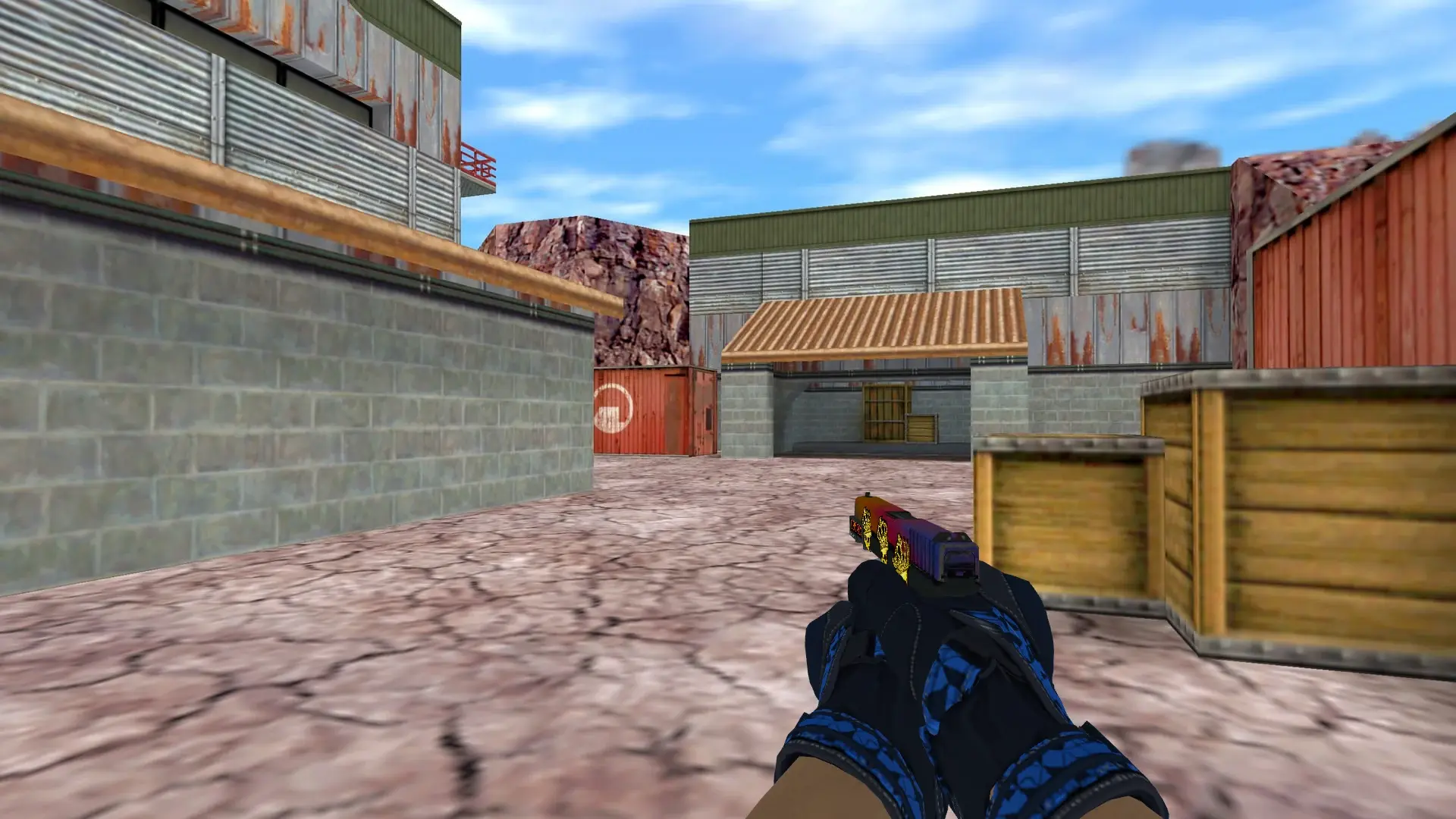 Glock-18 — Moto Gloves Weapon Pack — de_nuke (first person)